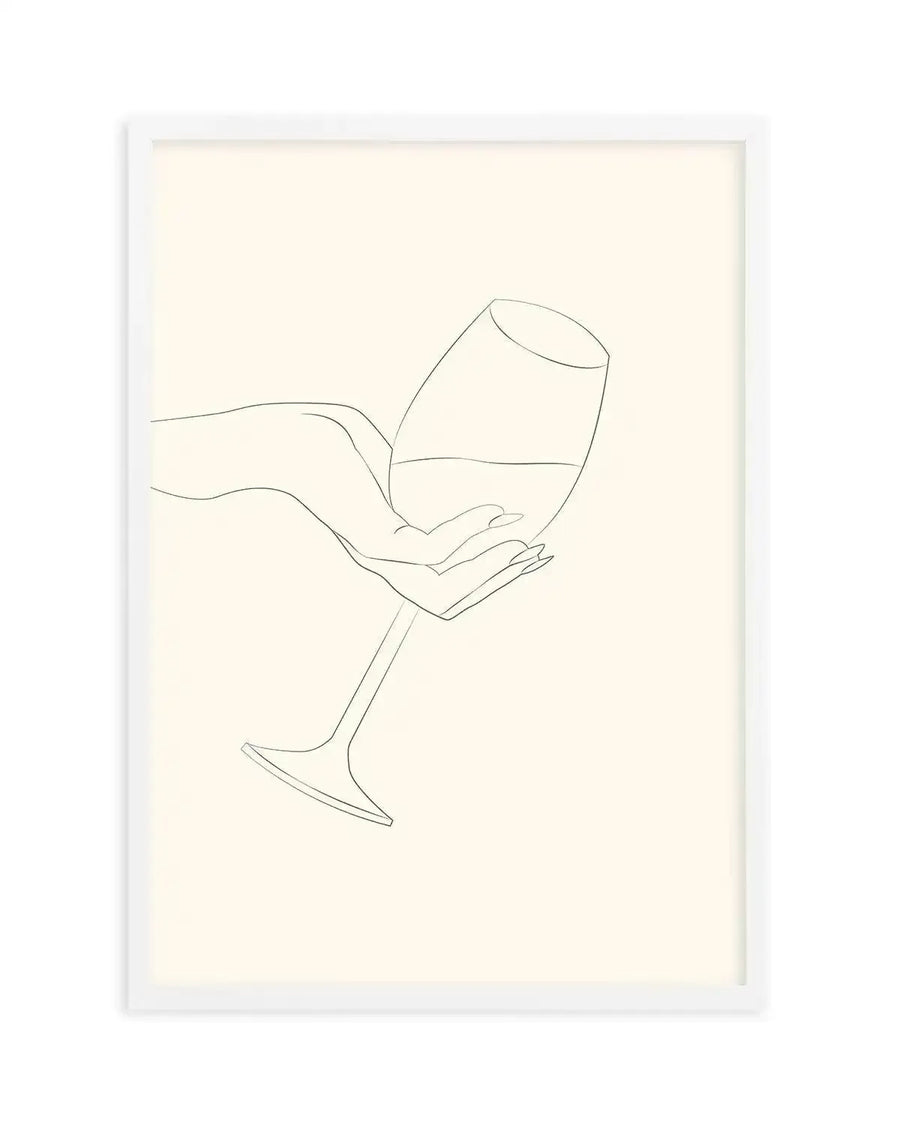 Wine Line Art I Art Print-PRINT-Olive et Oriel-Olive et Oriel-A5 | 5.8" x 8.3" | 14.8 x 21cm-White-With White Border-Buy-Australian-Art-Prints-Online-with-Olive-et-Oriel-Your-Artwork-Specialists-Austrailia-Decorate-With-Coastal-Photo-Wall-Art-Prints-From-Our-Beach-House-Artwork-Collection-Fine-Poster-and-Framed-Artwork