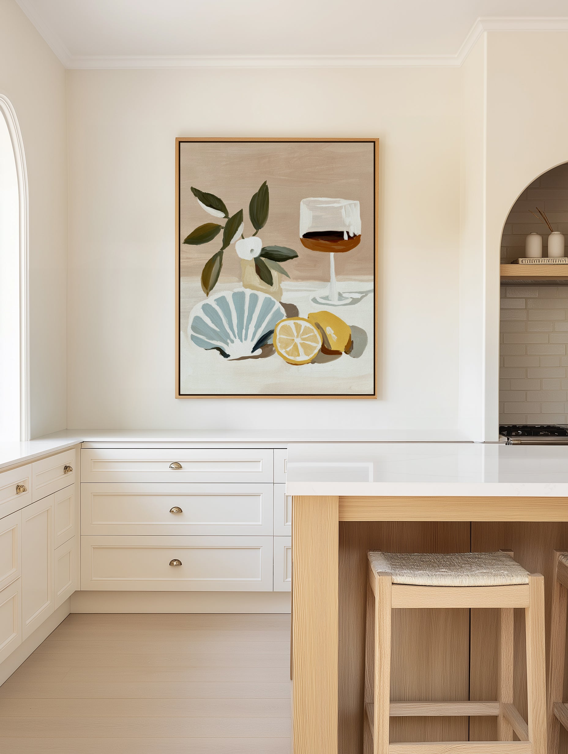 Wine Not | Framed Canvas Art Print from Olive et Oriel where you can shop wallpaper and artworks online