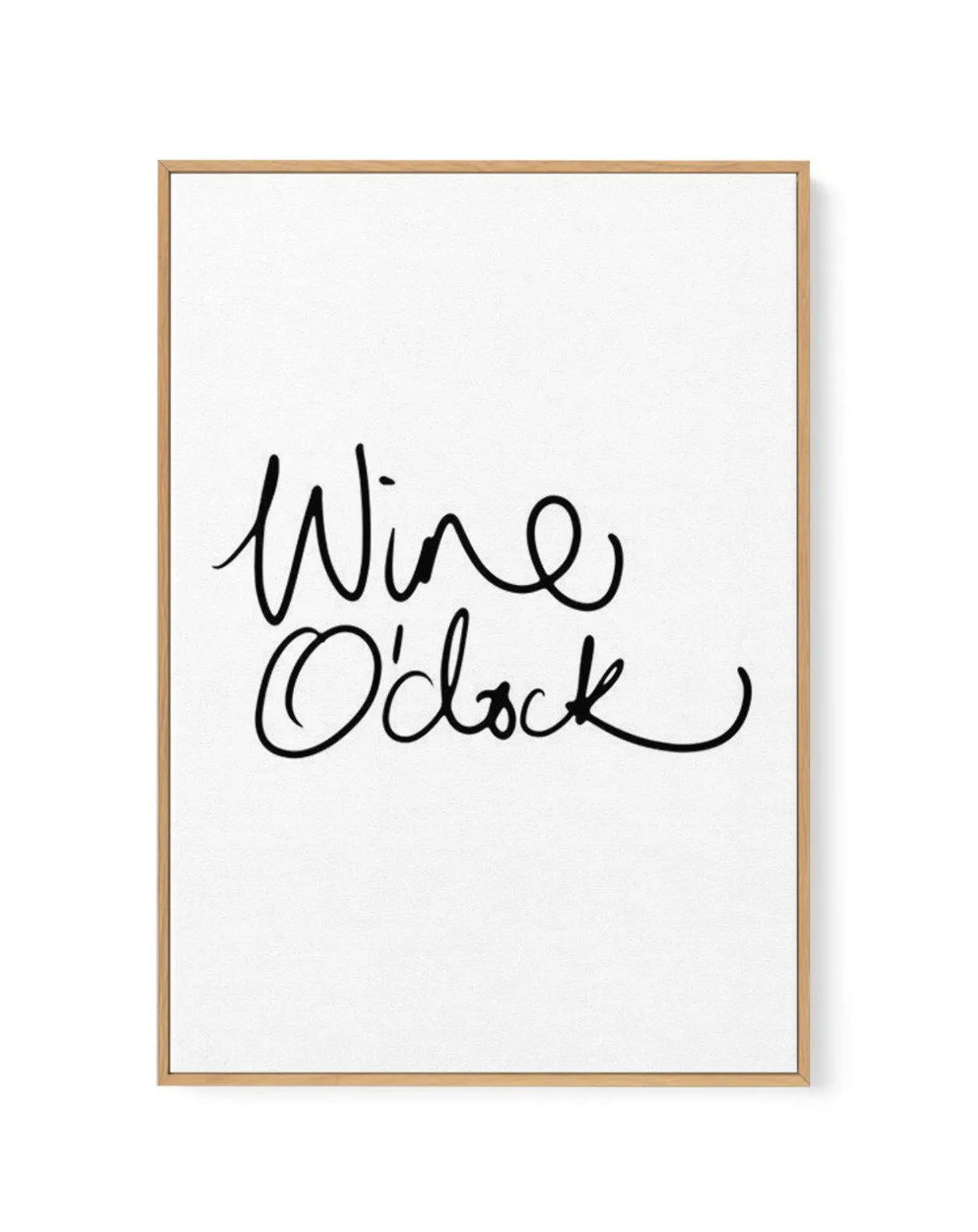 Wine O'Clock | 2 Colour Options | Framed Canvas-CANVAS-You can shop wall art online with Olive et Oriel for everything from abstract art to fun kids wall art. Our beautiful modern art prints and canvas art are available from large canvas prints to wall art paintings and our proudly Australian artwork collection offers only the highest quality framed large wall art and canvas art Australia - You can buy fashion photography prints or Hampton print posters and paintings on canvas from Olive et Orie