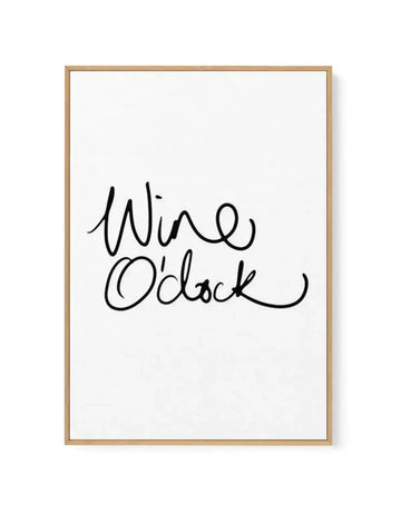 Wine O'Clock | 2 Colour Options | Framed Canvas-CANVAS-You can shop wall art online with Olive et Oriel for everything from abstract art to fun kids wall art. Our beautiful modern art prints and canvas art are available from large canvas prints to wall art paintings and our proudly Australian artwork collection offers only the highest quality framed large wall art and canvas art Australia - You can buy fashion photography prints or Hampton print posters and paintings on canvas from Olive et Orie