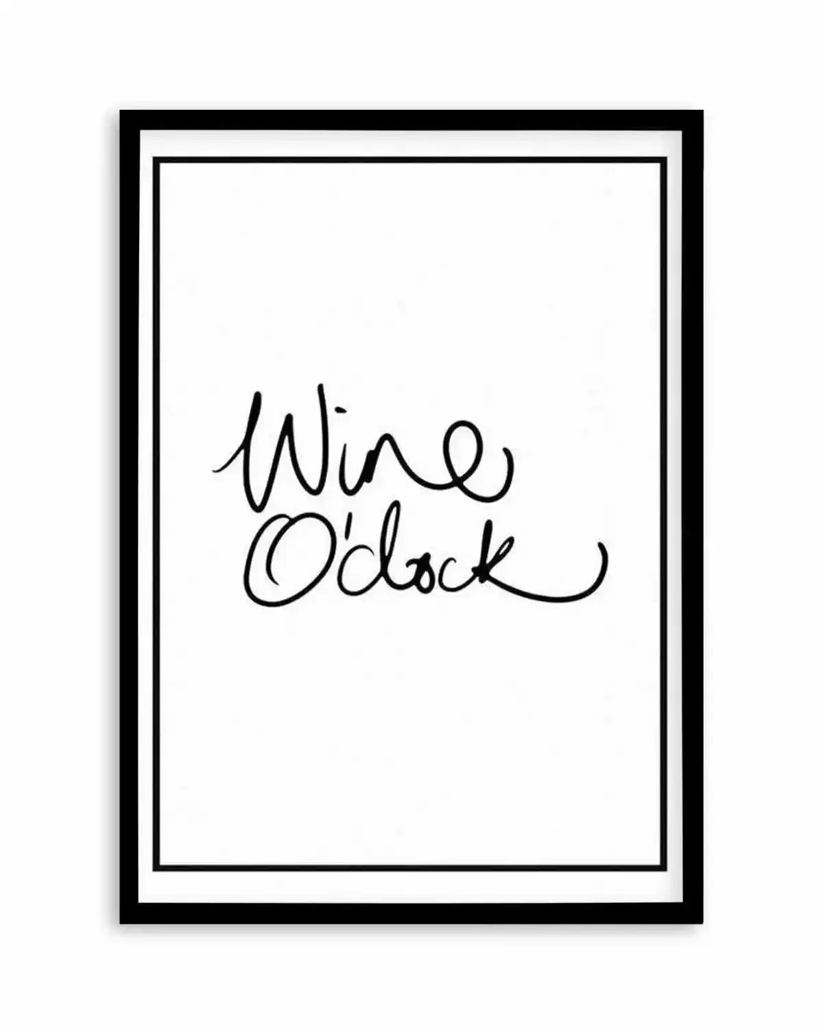Wine O'Clock | 2 Colour Options Art Print from Olive et Oriel where you can shop wallpaper and artworks online