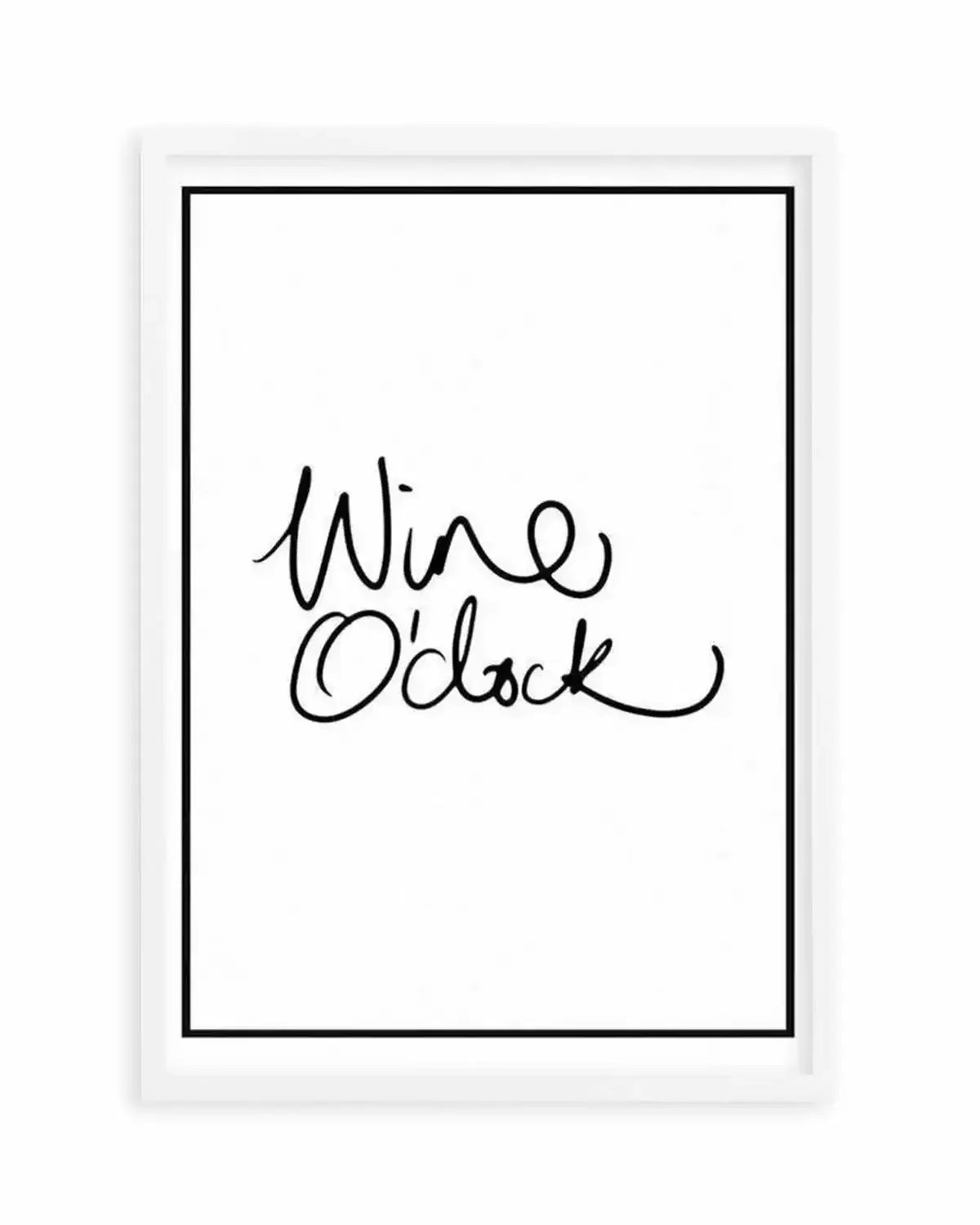 Wine O'Clock | 2 Colour Options Art Print from Olive et Oriel where you can shop wallpaper and artworks online
