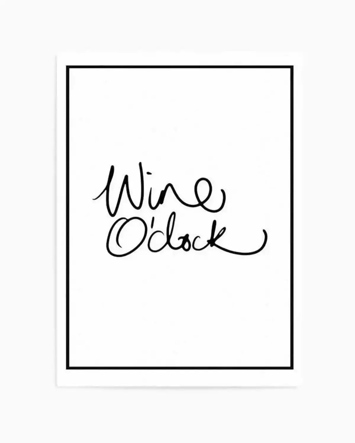 Wine O'Clock | 2 Colour Options Art Print from Olive et Oriel where you can shop wallpaper and artworks online