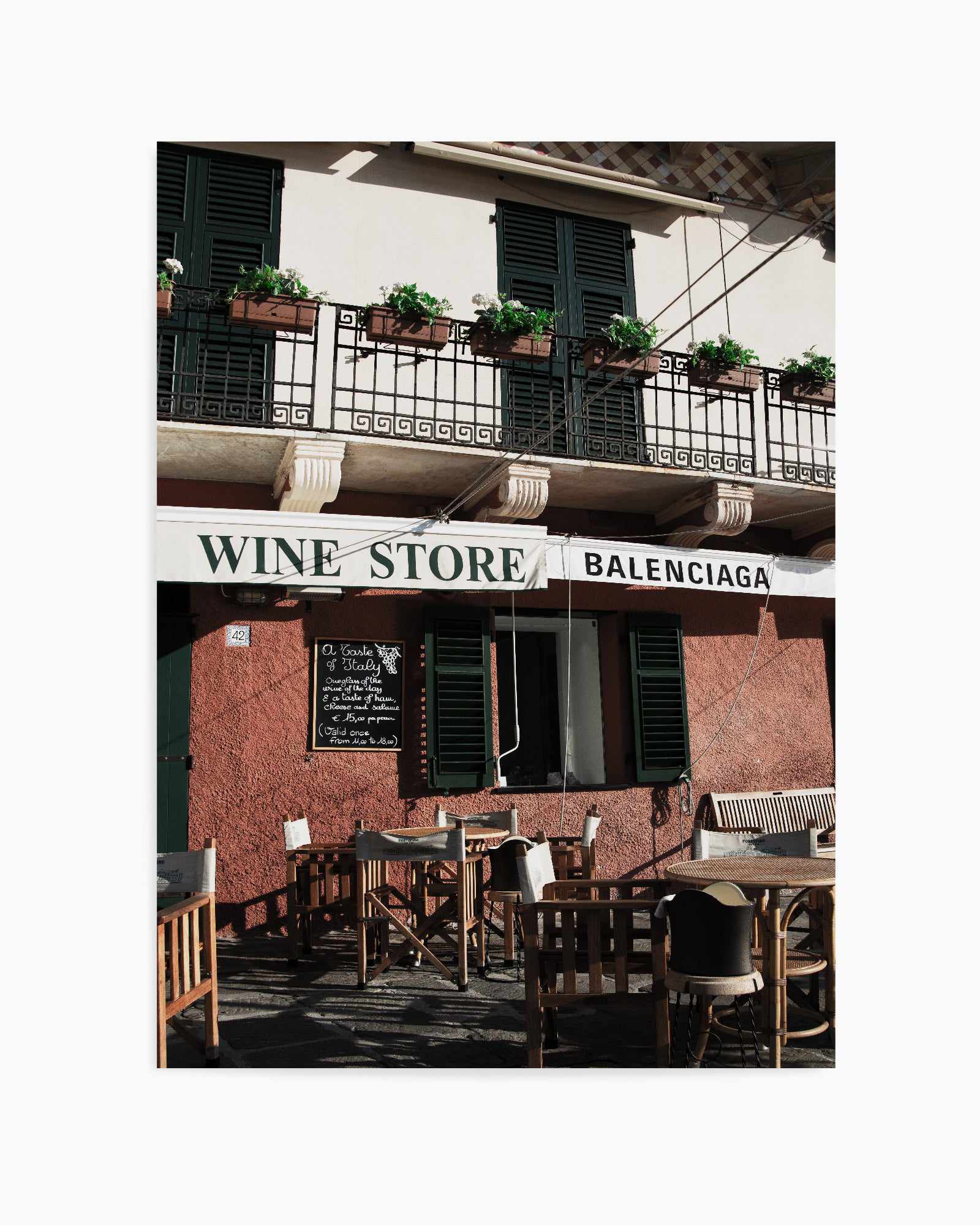 Wine Store, Portofino | Art Print