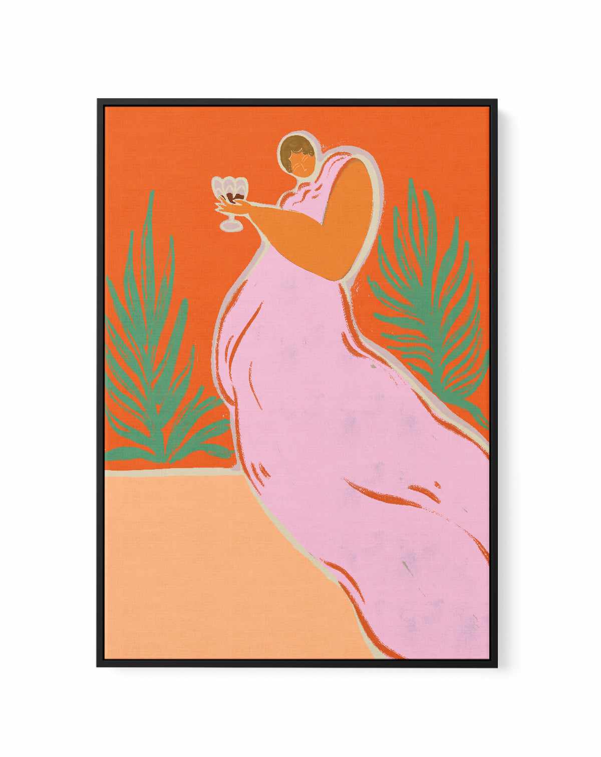 Wine Time by Arty Guava | Framed Canvas Art Print