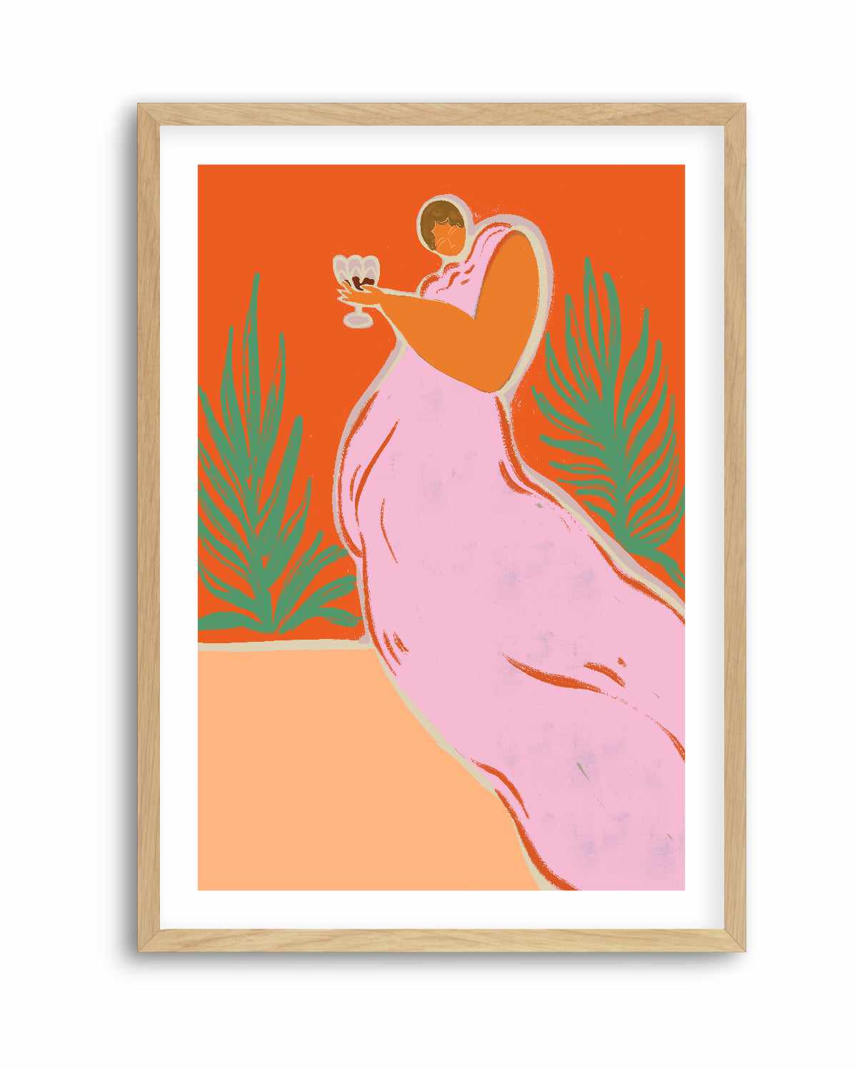 Wine Time by Arty Guava | Art Print from Olive et Oriel where you can shop wallpaper and artworks online
