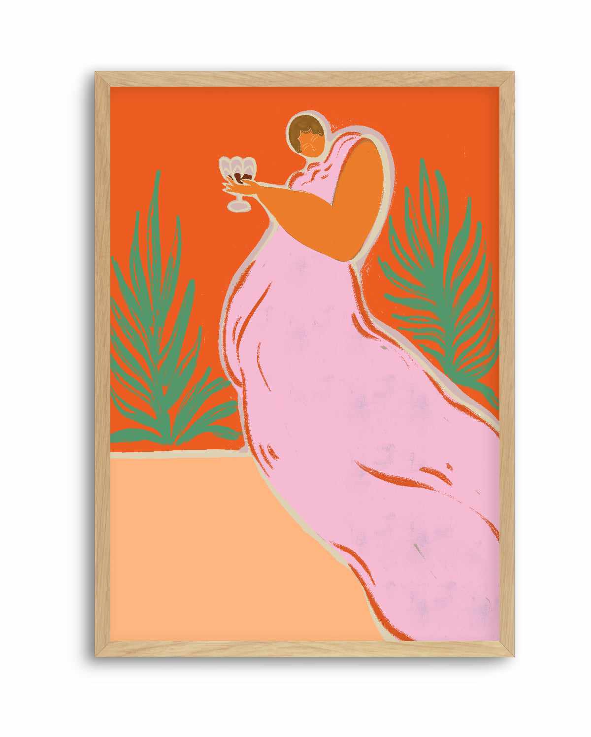 Wine Time by Arty Guava | Art Print from Olive et Oriel where you can shop wallpaper and artworks online