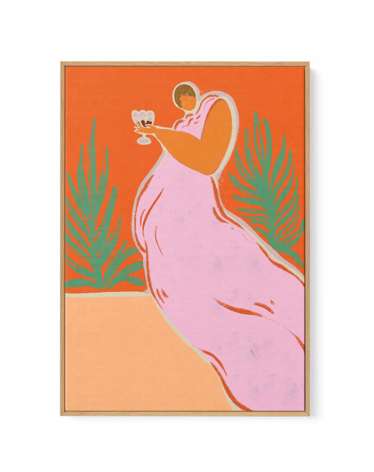 Wine Time by Arty Guava | Framed Canvas Art Print