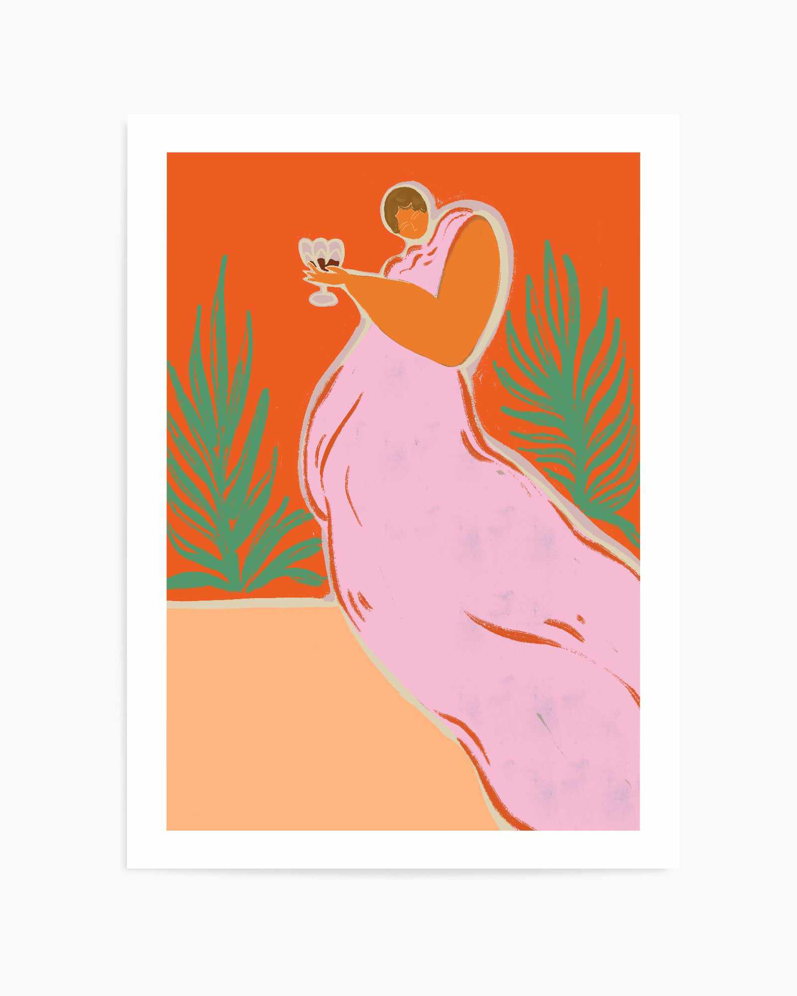Wine Time by Arty Guava | Art Print from Olive et Oriel where you can shop wallpaper and artworks online