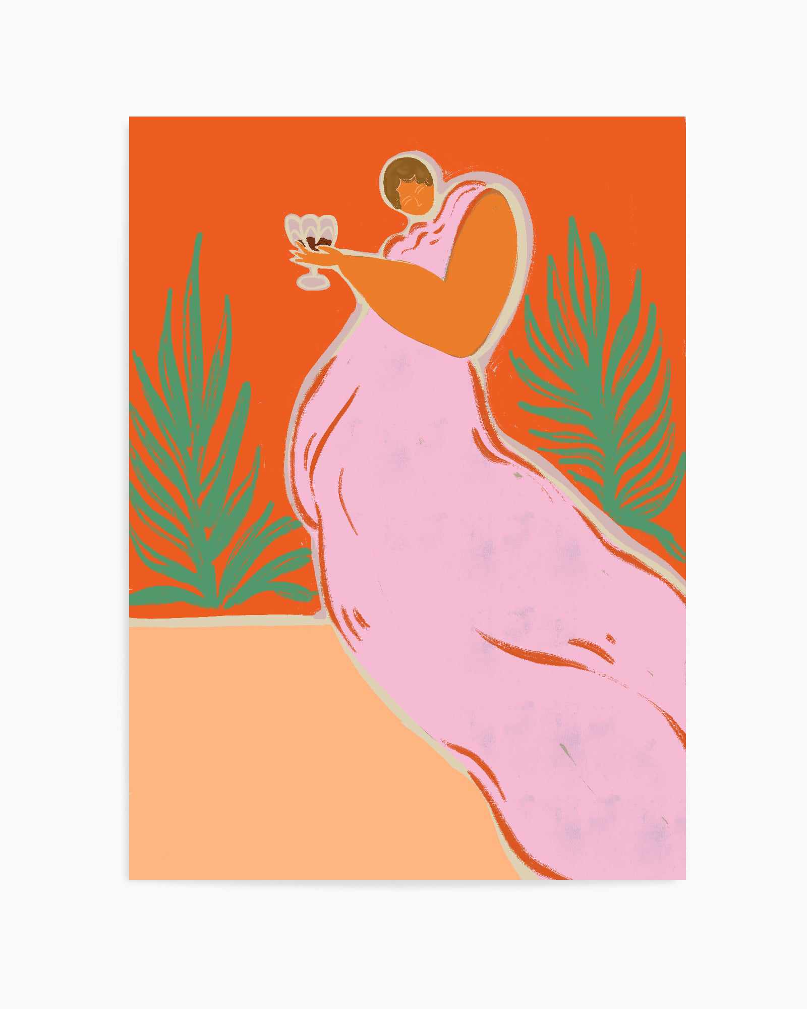 Wine Time by Arty Guava | Art Print from Olive et Oriel where you can shop wallpaper and artworks online