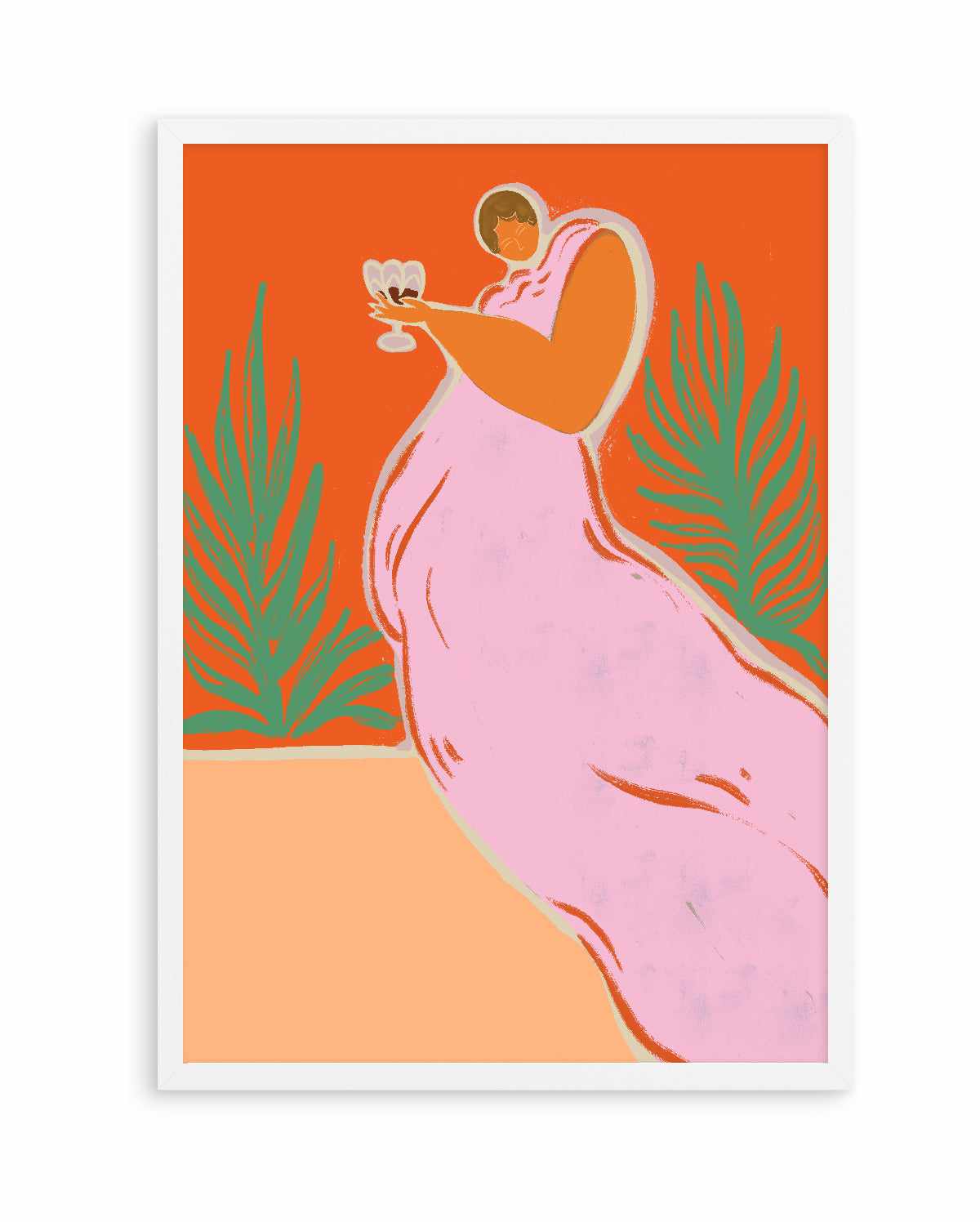 Wine Time by Arty Guava | Art Print from Olive et Oriel where you can shop wallpaper and artworks online
