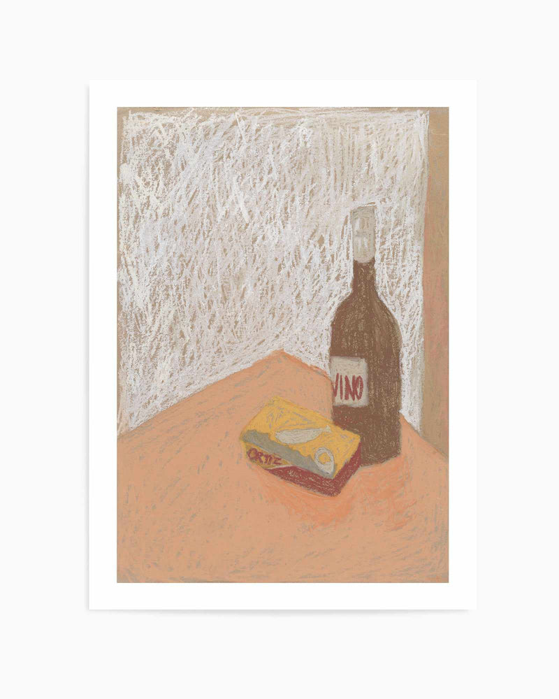 Wine and Sardines | Art Print