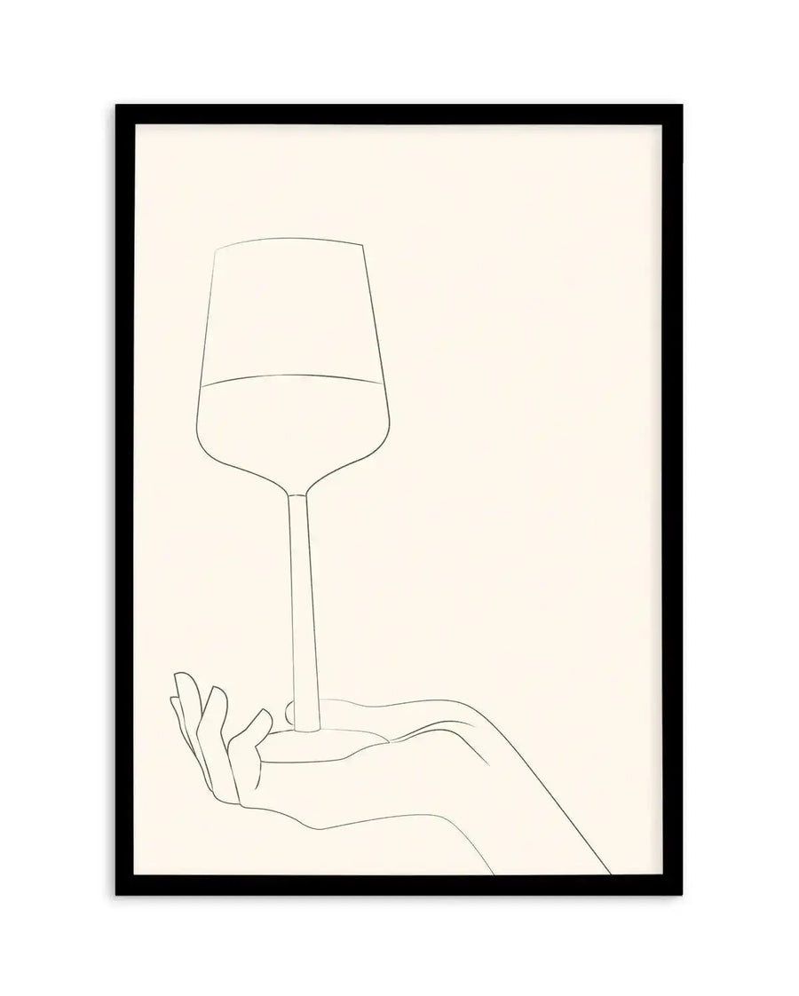 Wine Line Art III Art Print-PRINT-Olive et Oriel-Olive et Oriel-Buy-Australian-Art-Prints-Online-with-Olive-et-Oriel-Your-Artwork-Specialists-Austrailia-Decorate-With-Coastal-Photo-Wall-Art-Prints-From-Our-Beach-House-Artwork-Collection-Fine-Poster-and-Framed-Artwork