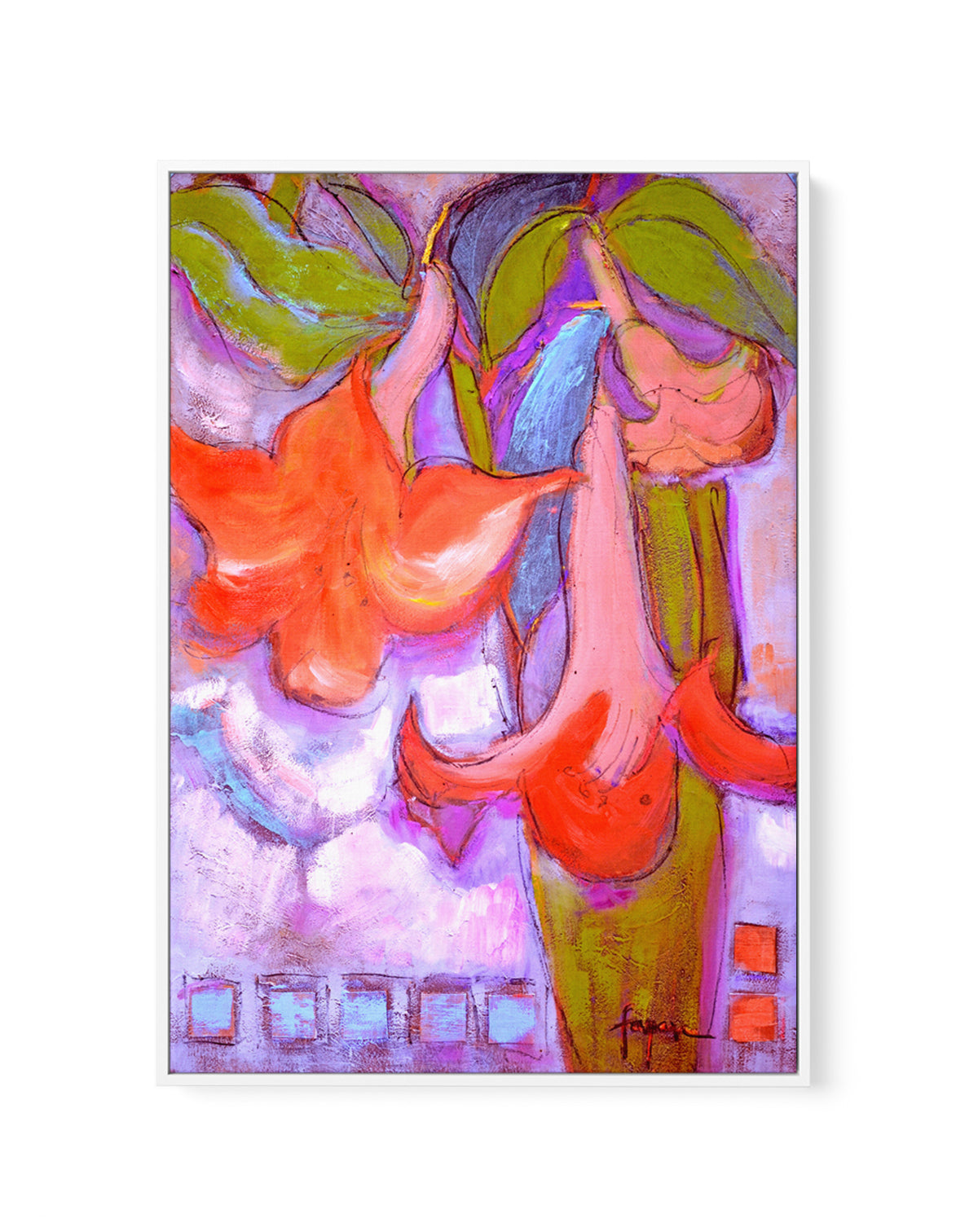 Winter Blossom by Dorothy Fagan | Framed Canvas Art Print