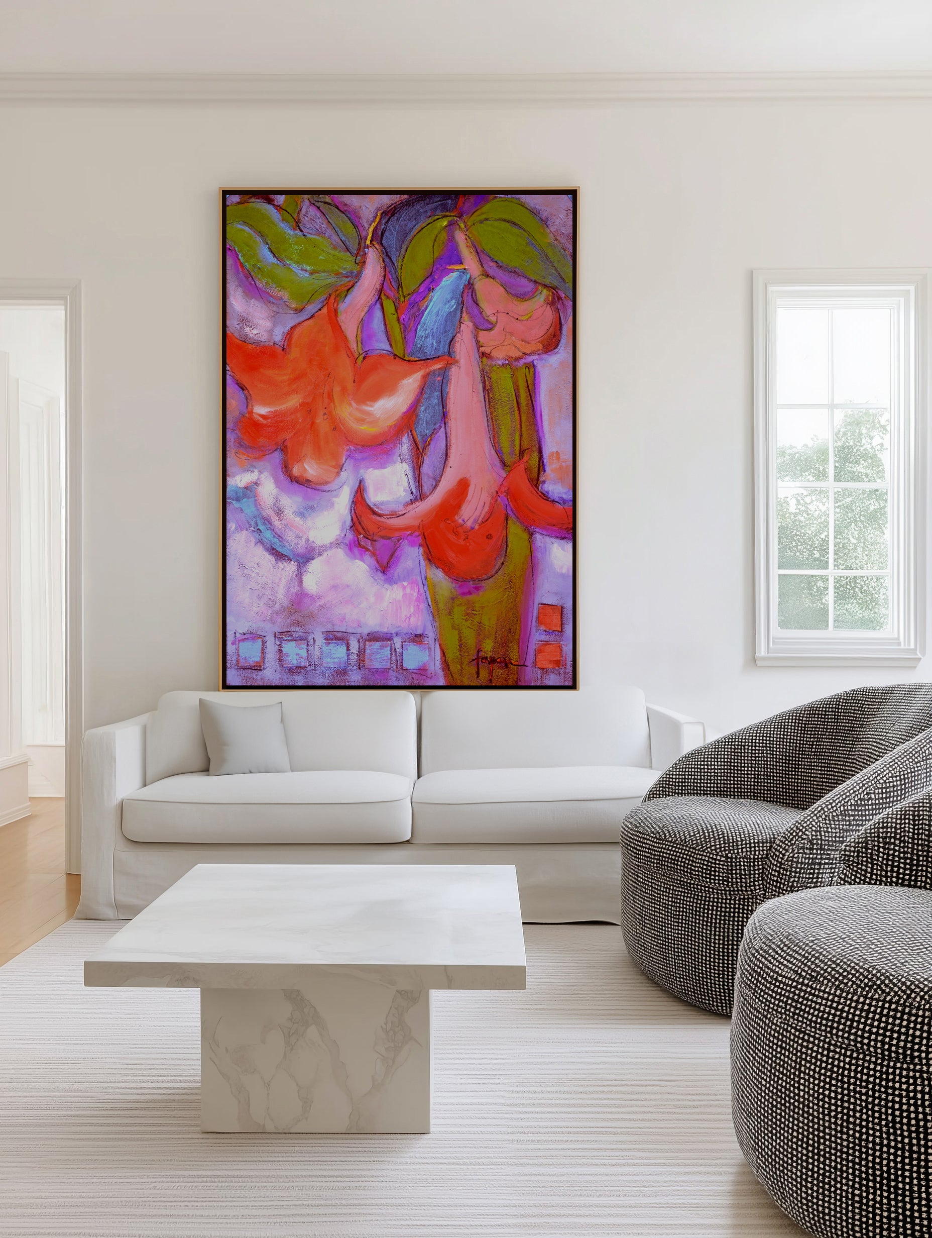 Winter Blossom by Dorothy Fagan | Framed Canvas Art Print