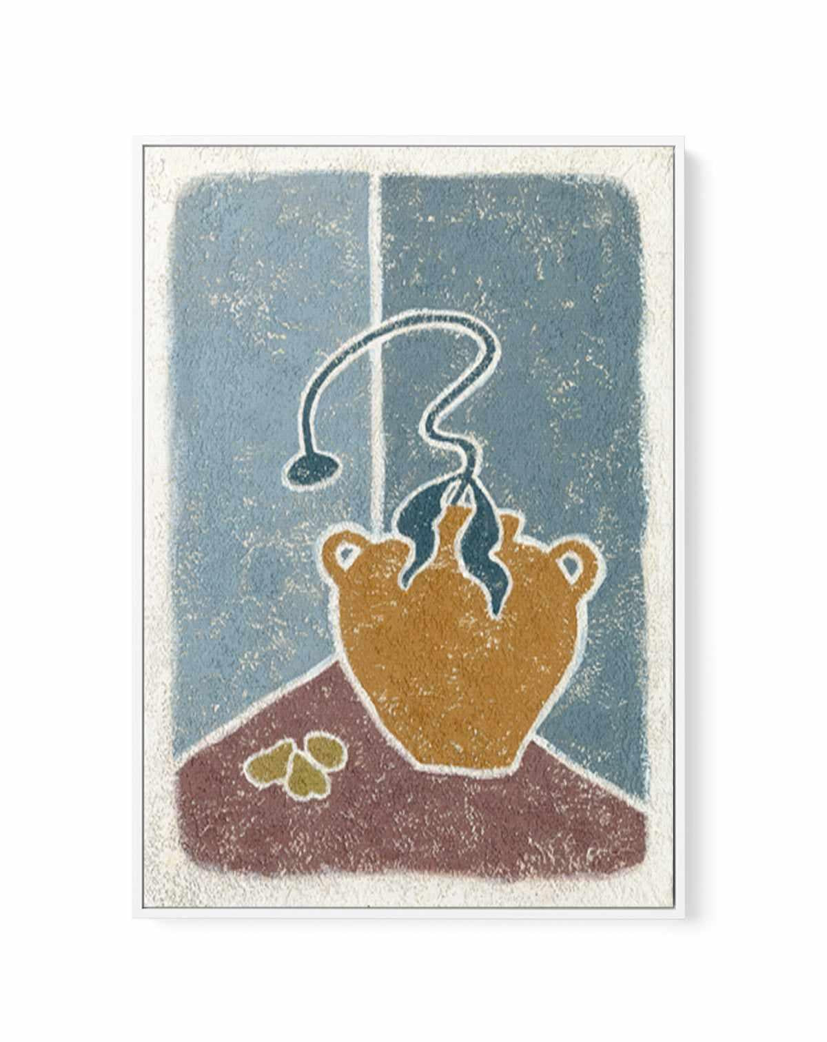 Winter in a Vase by Julie Celina | Framed Canvas Art Print from Olive et Oriel where you can shop wallpaper and artworks online