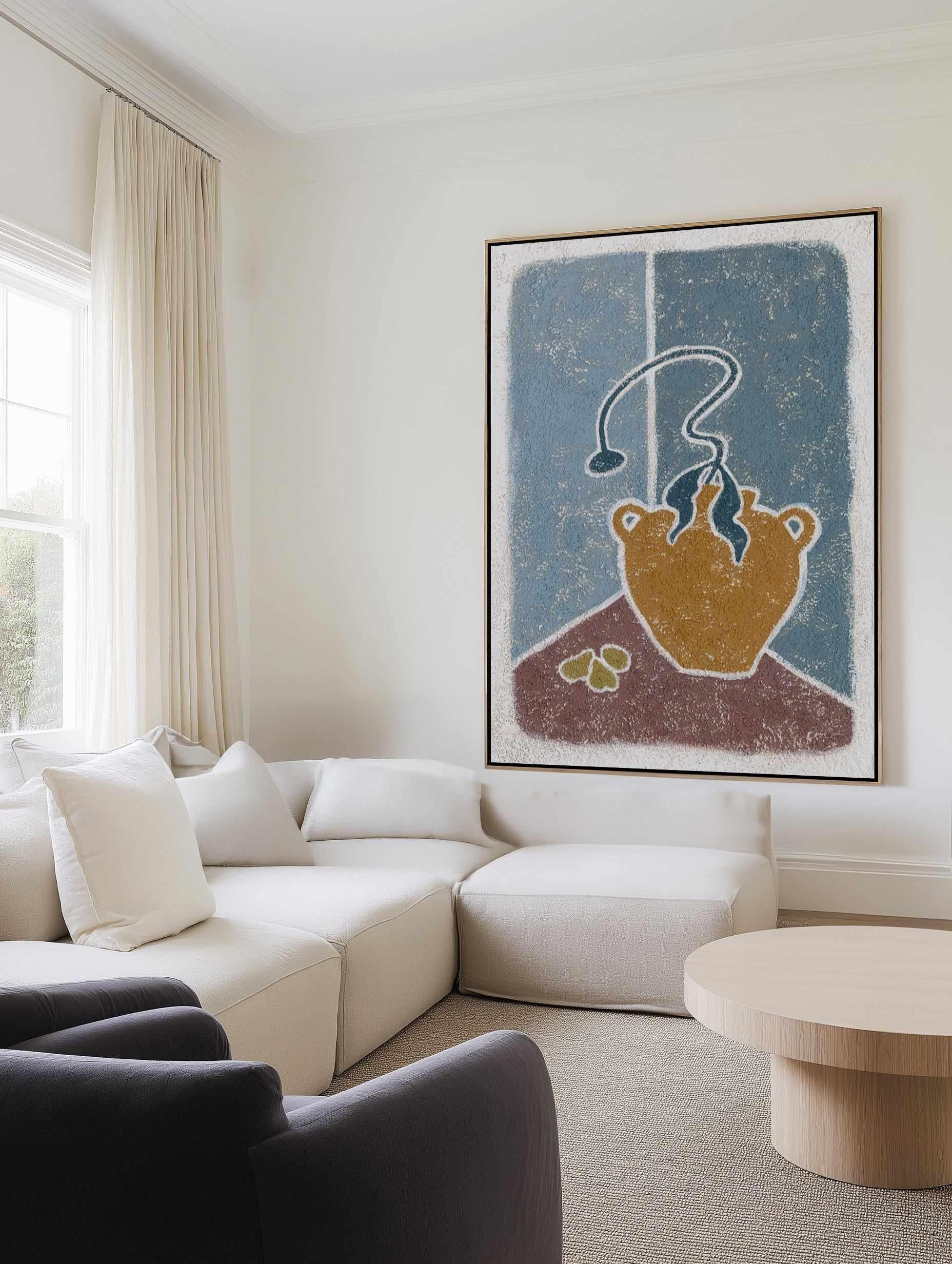 Winter in a Vase by Julie Celina | Framed Canvas Art Print from Olive et Oriel where you can shop wallpaper and artworks online