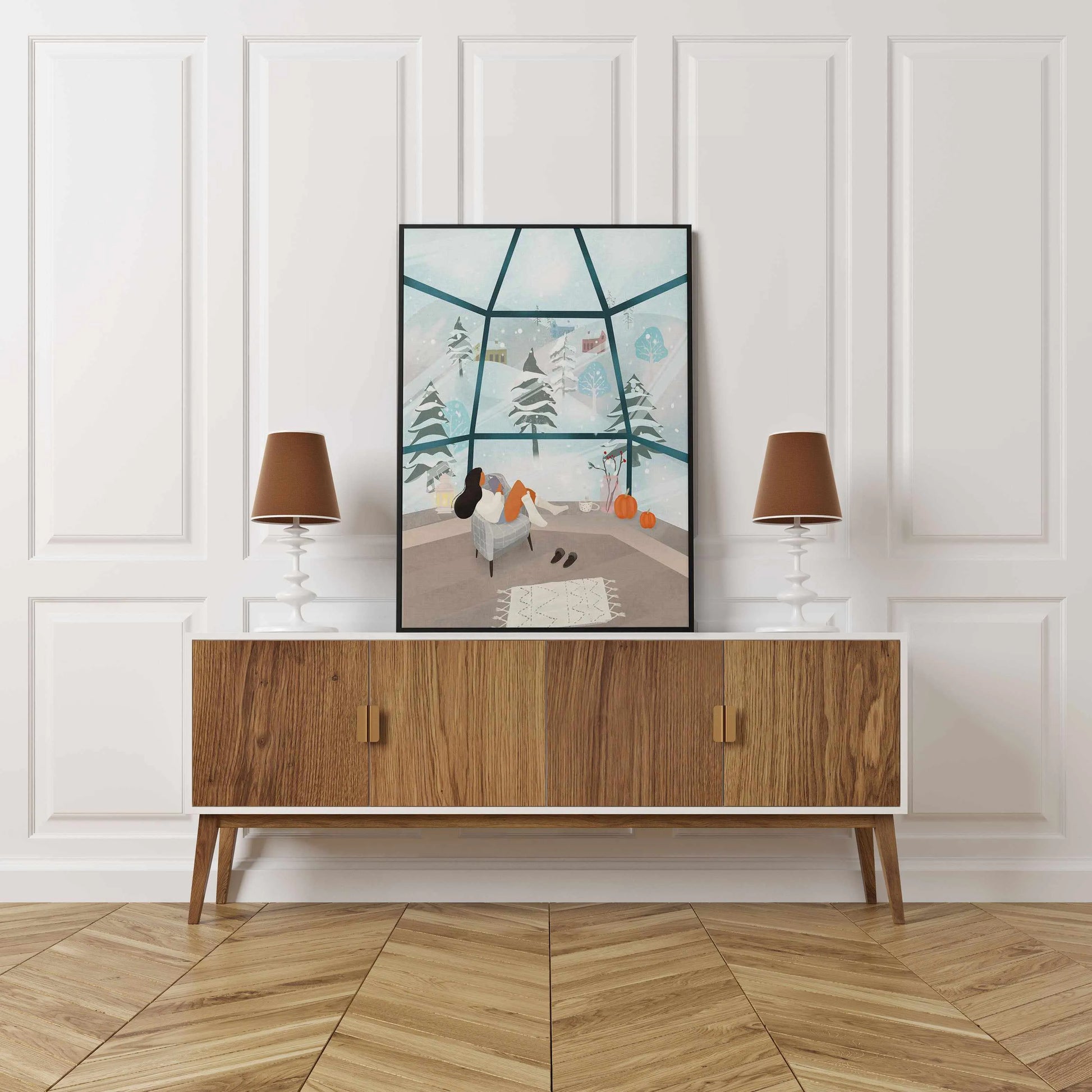 Winter Wonderland by Petra Lizde | Framed Canvas Art Print from Olive et Oriel where you can shop wallpaper and artworks online