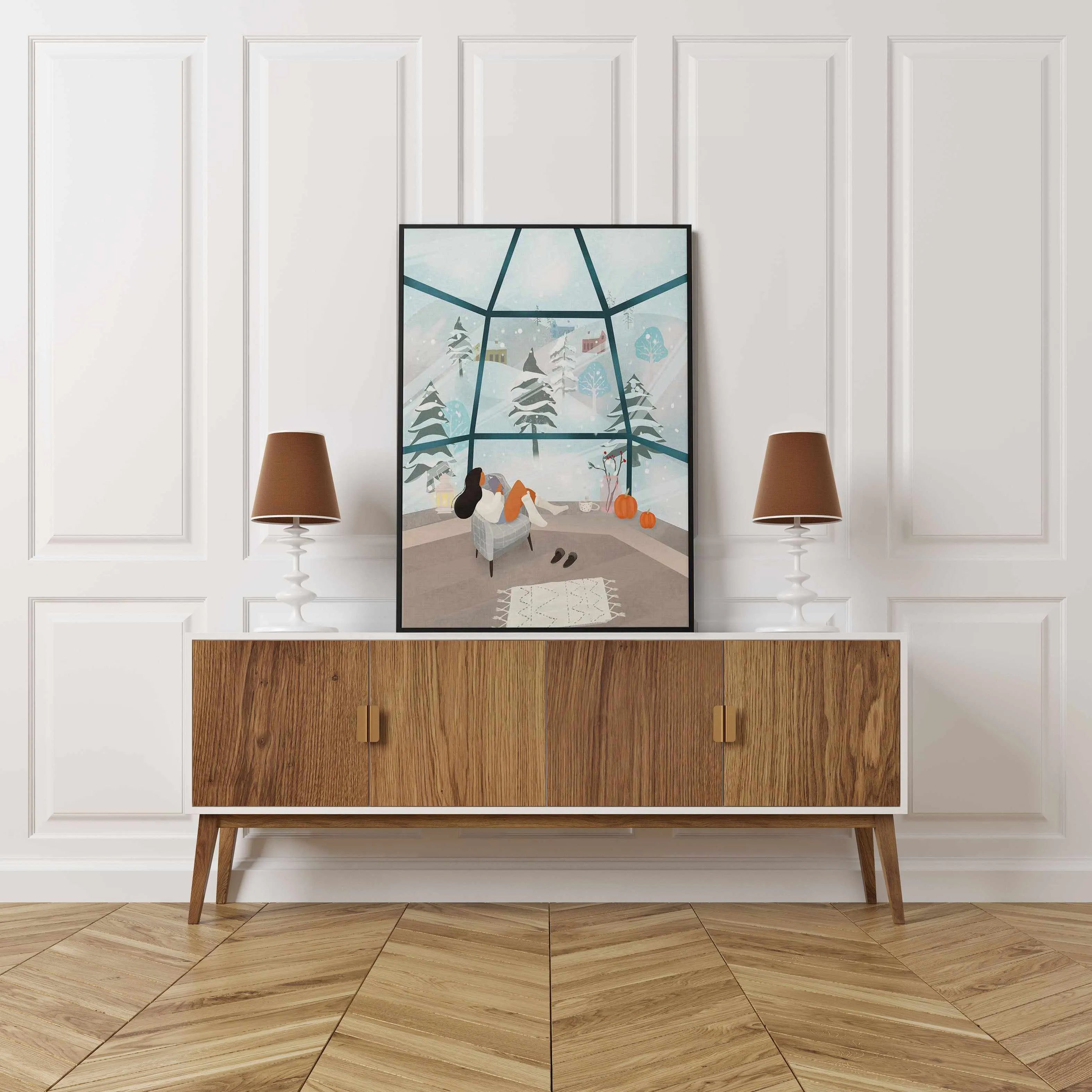 Winter Wonderland by Petra Lizde | Framed Canvas Art Print from Olive et Oriel where you can shop wallpaper and artworks online