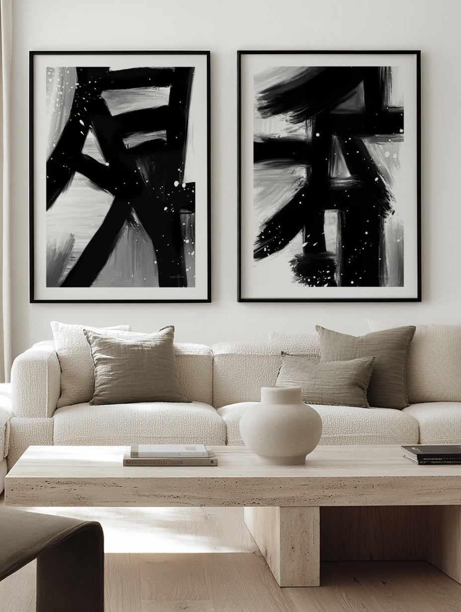 Winter in Paris I & II Art Print Set of 2 | Matching Wall Art from Olive et Oriel where you can shop wallpaper and artworks online