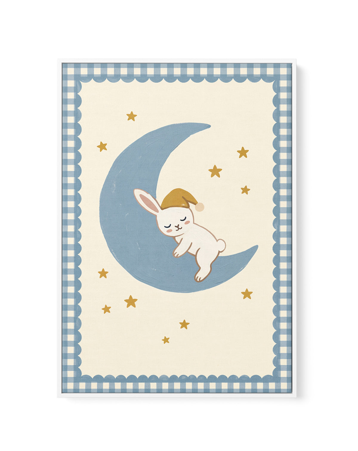 Wish Upon a Star Bunny | Framed Canvas Art Print