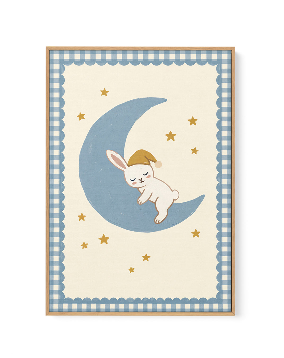 Wish Upon a Star Bunny | Framed Canvas Art Print