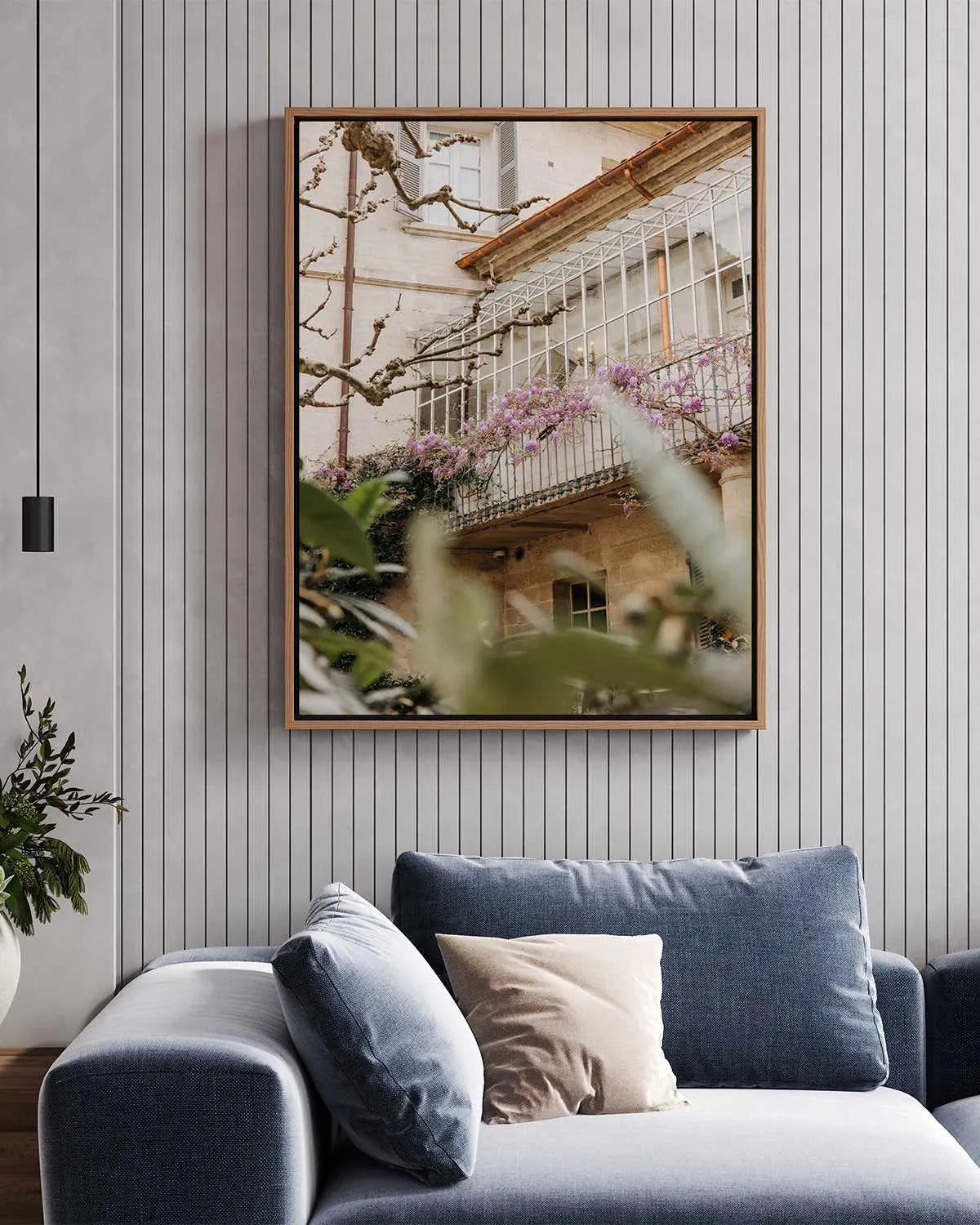Wisteria Provence II by Jovani Demetrie | Framed Canvas Art Print from Olive et Oriel where you can shop wallpaper and artworks online