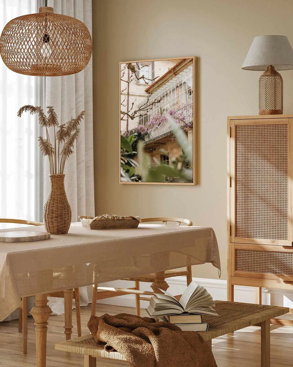 Wisteria Provence II by Jovani Demetrie | Framed Canvas Art Print from Olive et Oriel where you can shop wallpaper and artworks online