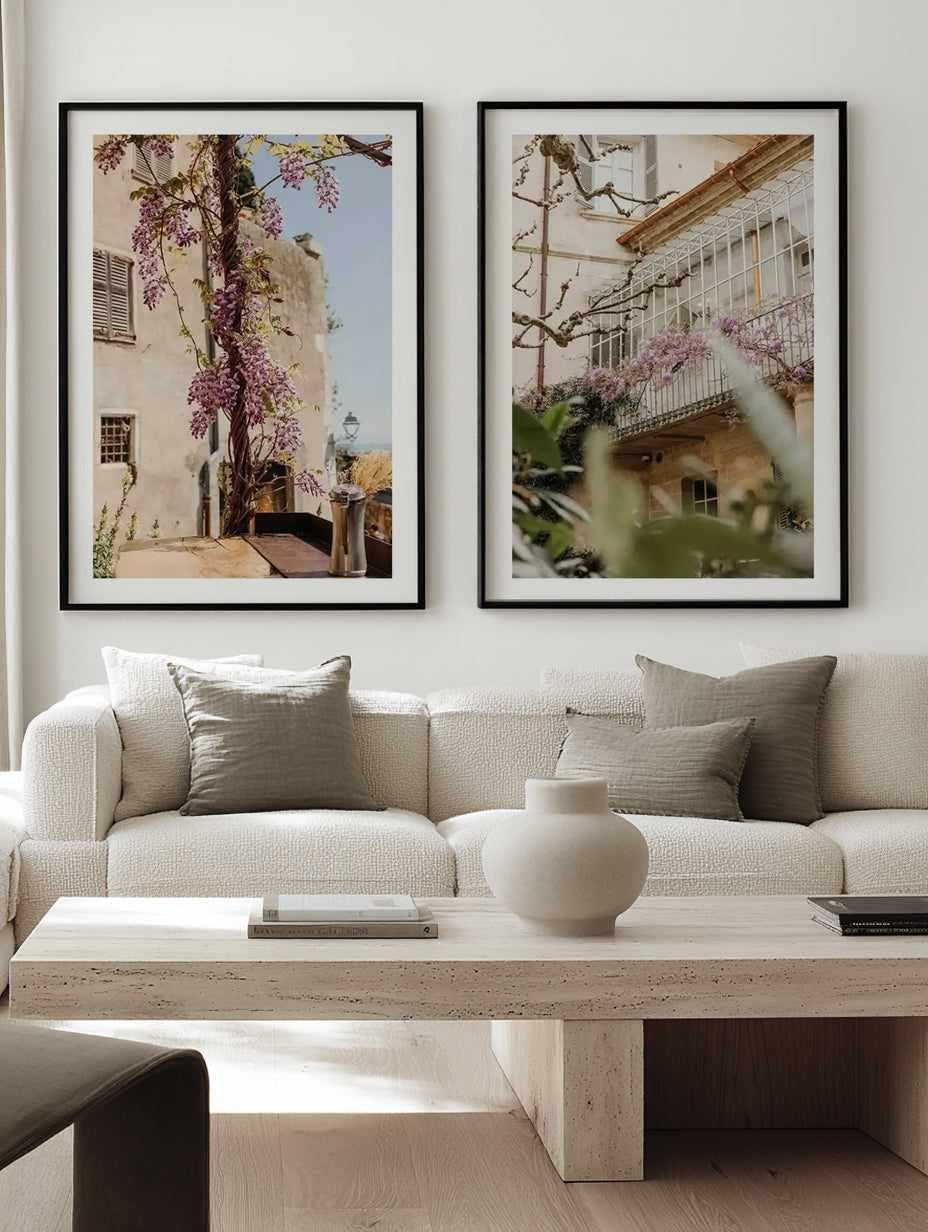 Wisteria Provence I & II by Jovani Demetrie Art Print Set of 2 | Matching Wall Art from Olive et Oriel where you can shop wallpaper and artworks online