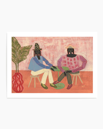 With a Friend by Studio IMO | Art Print