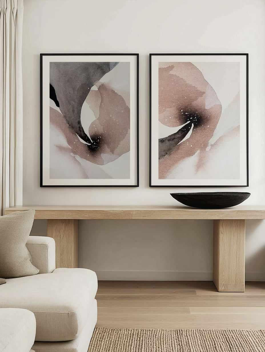 With You I & II by Katharina Daneke Art Print Set of 2 | Matching Wall Art