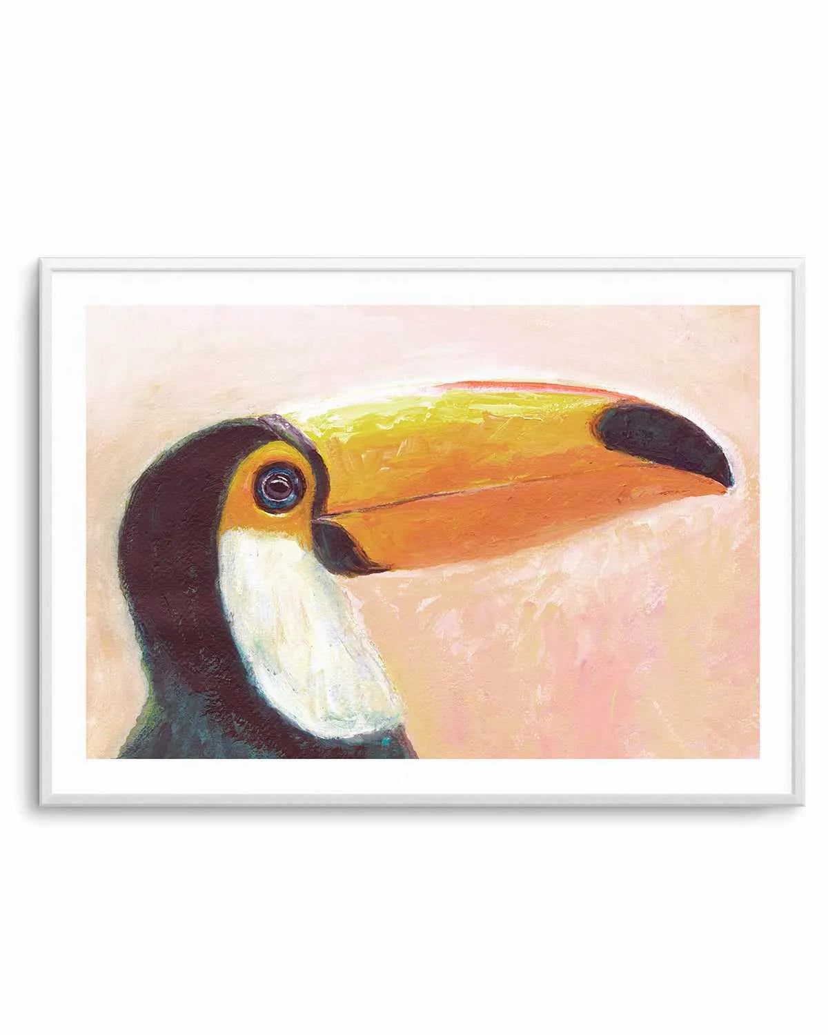 Witty Toucan Art Print from Olive et Oriel where you can shop wallpaper and artworks online