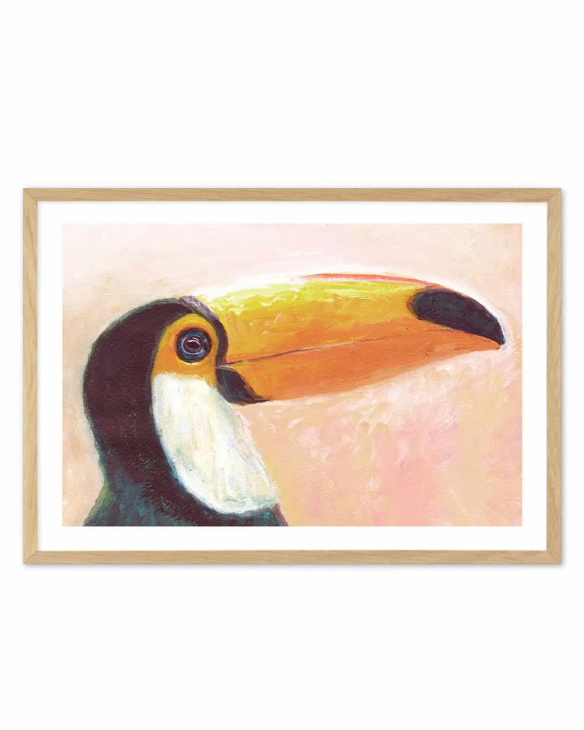 Witty Toucan Art Print from Olive et Oriel where you can shop wallpaper and artworks online