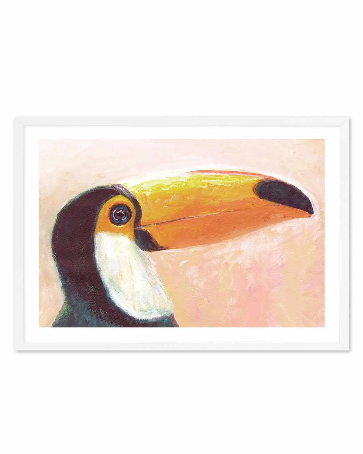 Witty Toucan Art Print from Olive et Oriel where you can shop wallpaper and artworks online