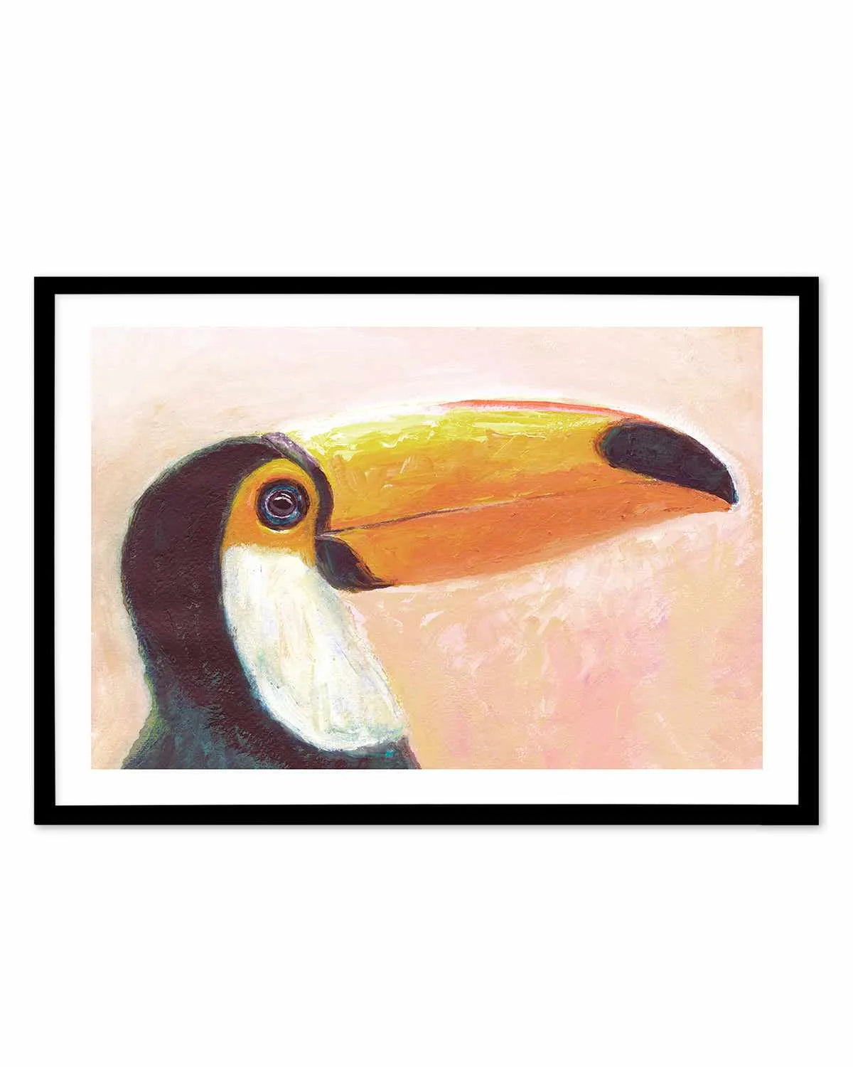 Witty Toucan Art Print from Olive et Oriel where you can shop wallpaper and artworks online