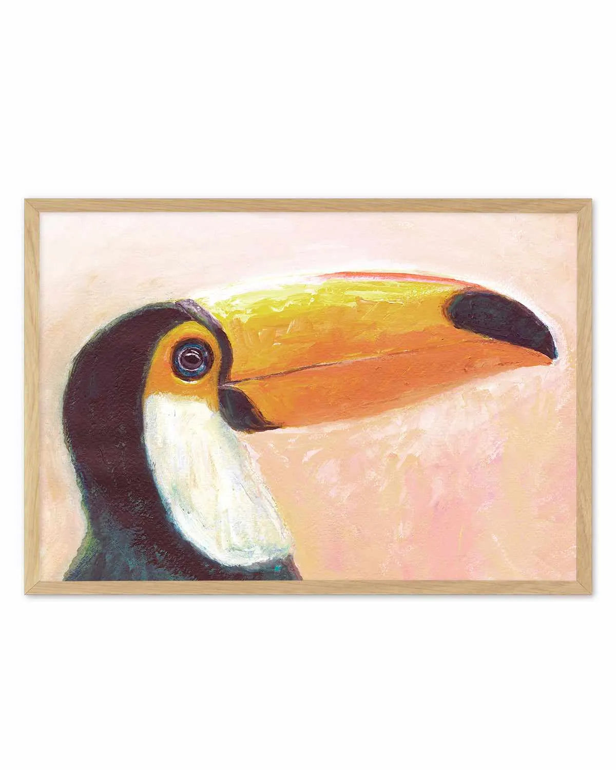 Witty Toucan Art Print from Olive et Oriel where you can shop wallpaper and artworks online