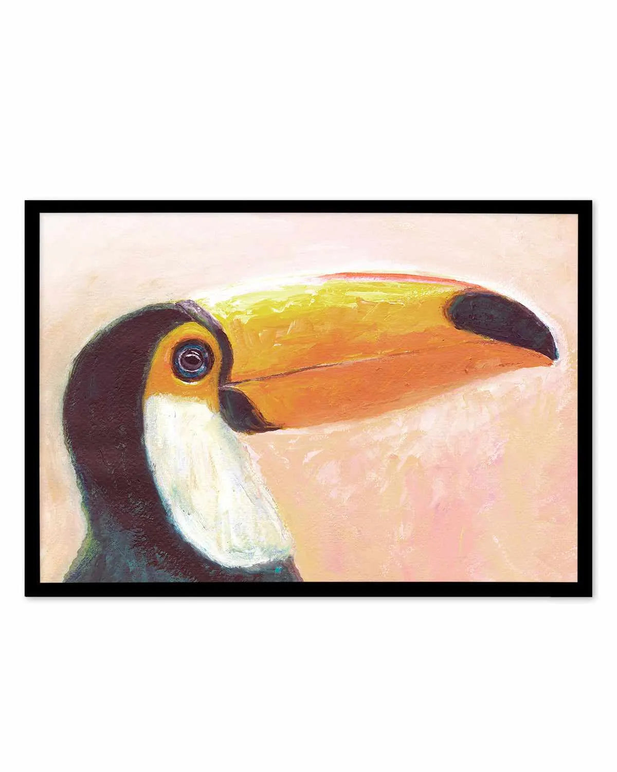Witty Toucan Art Print from Olive et Oriel where you can shop wallpaper and artworks online