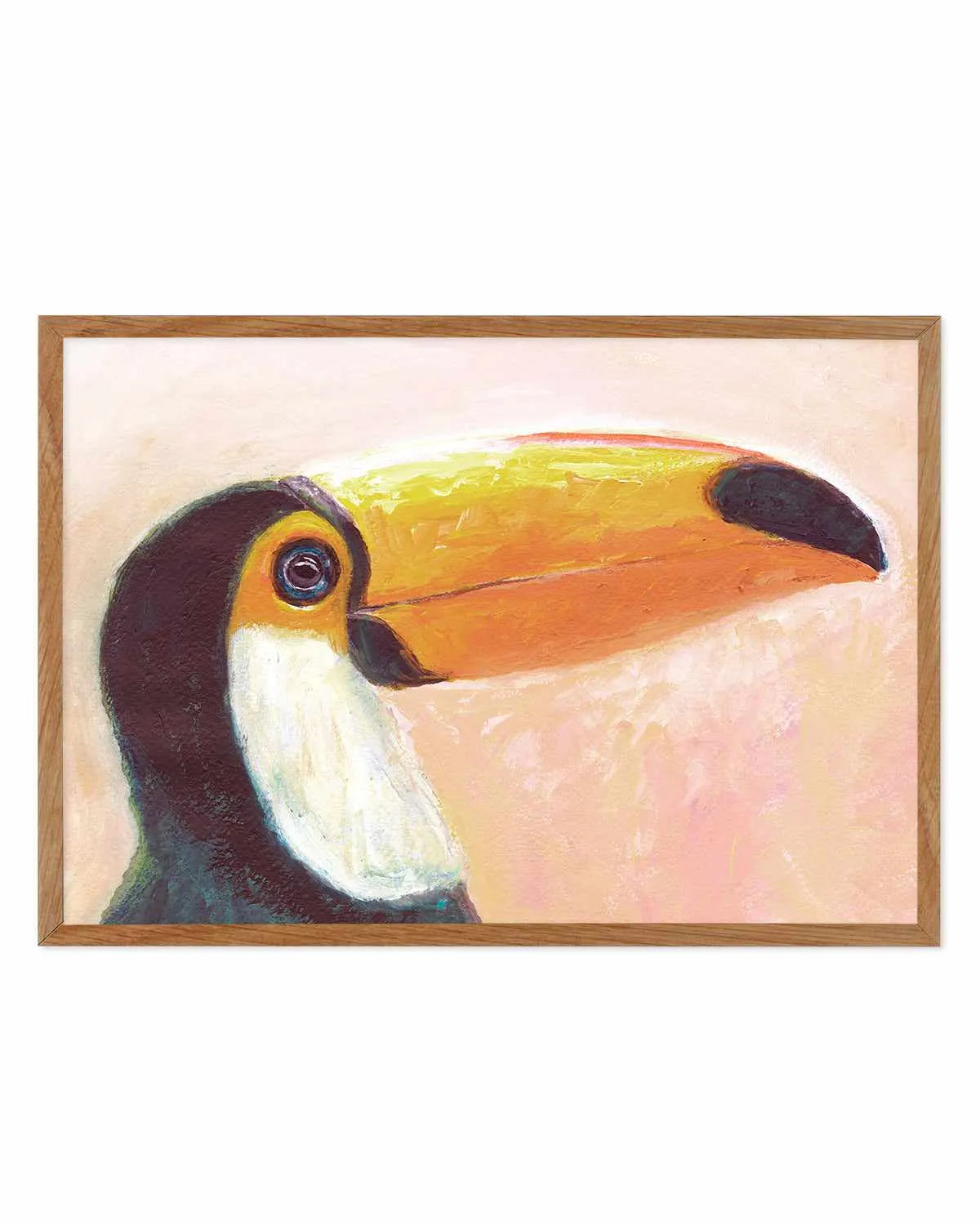 Witty Toucan Art Print from Olive et Oriel where you can shop wallpaper and artworks online