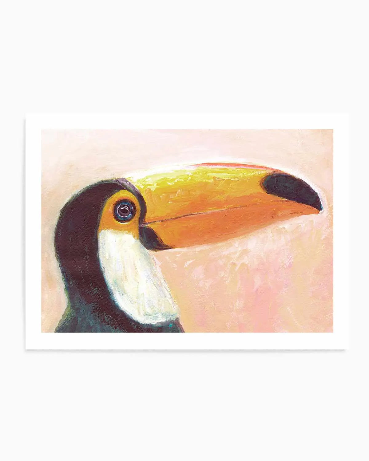 Witty Toucan Art Print from Olive et Oriel where you can shop wallpaper and artworks online
