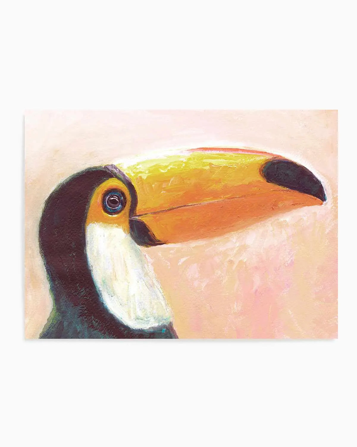Witty Toucan Art Print from Olive et Oriel where you can shop wallpaper and artworks online