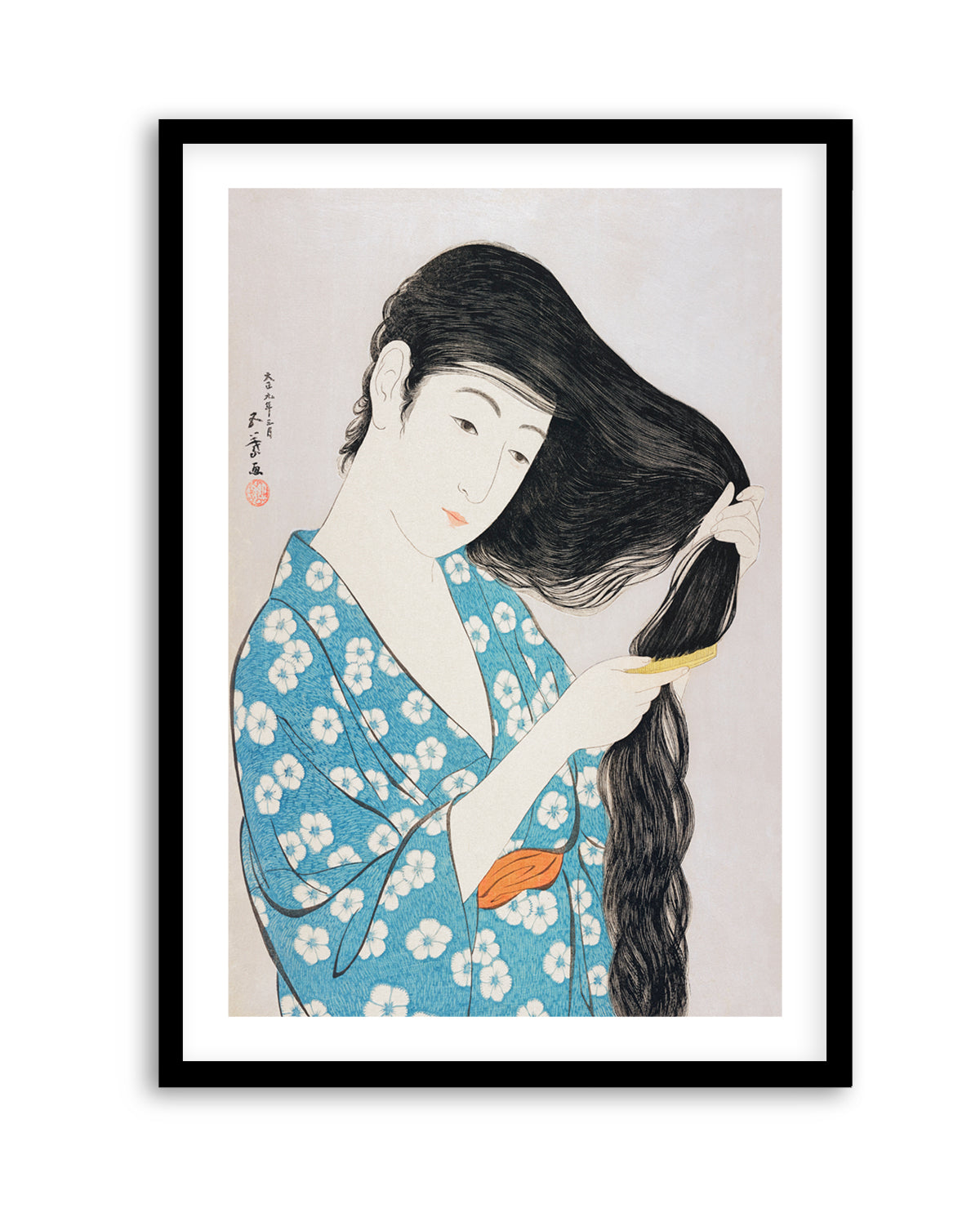 Woman Combing Her Hair (1920) | Art Print