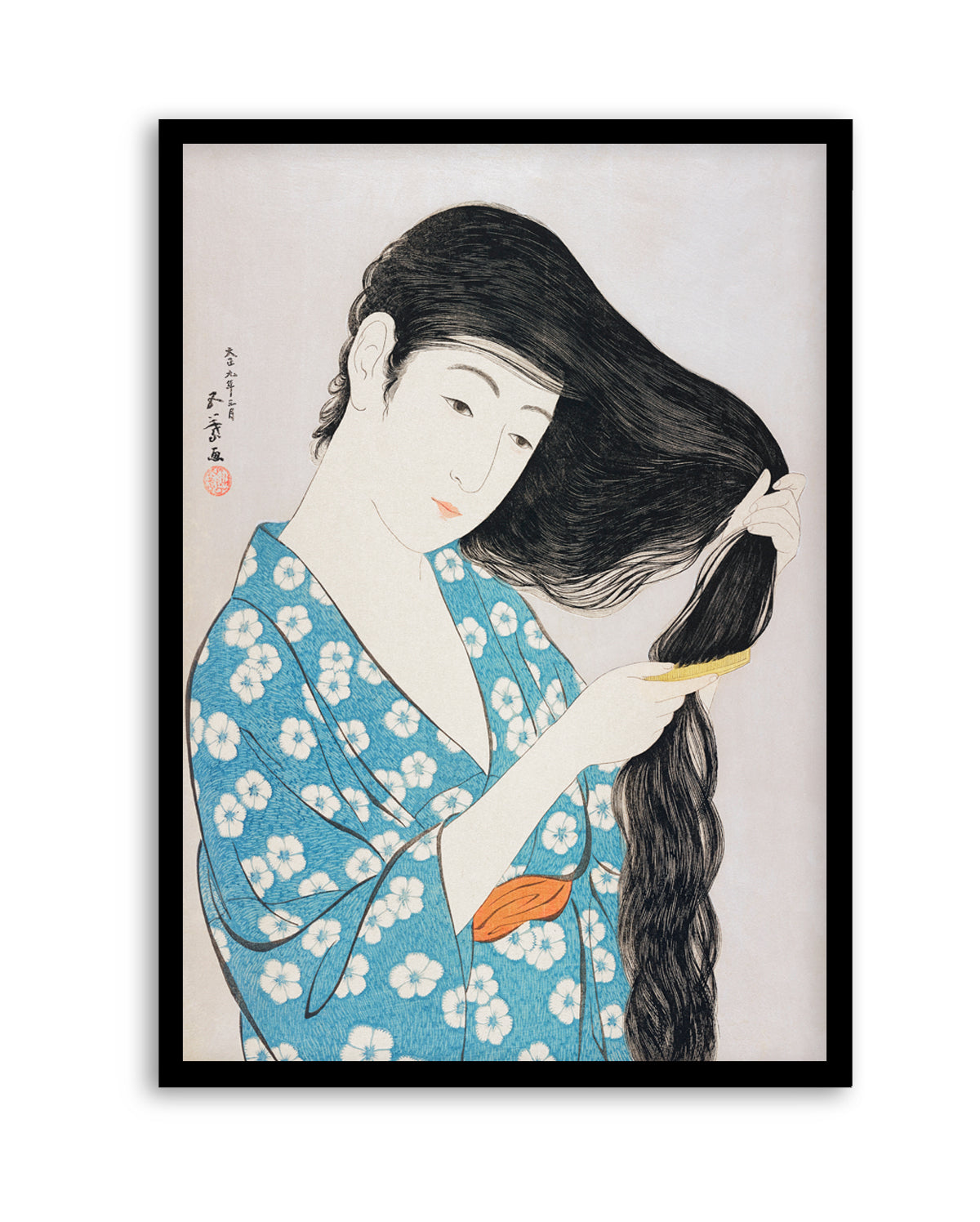 Woman Combing Her Hair (1920) | Art Print