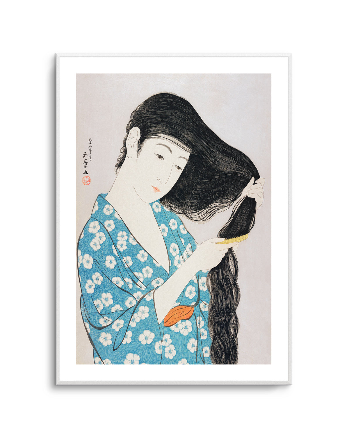 Woman Combing Her Hair (1920) | Art Print