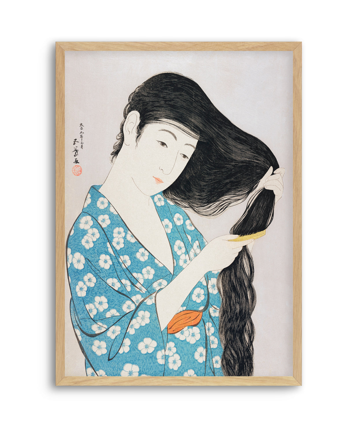 Woman Combing Her Hair (1920) | Art Print
