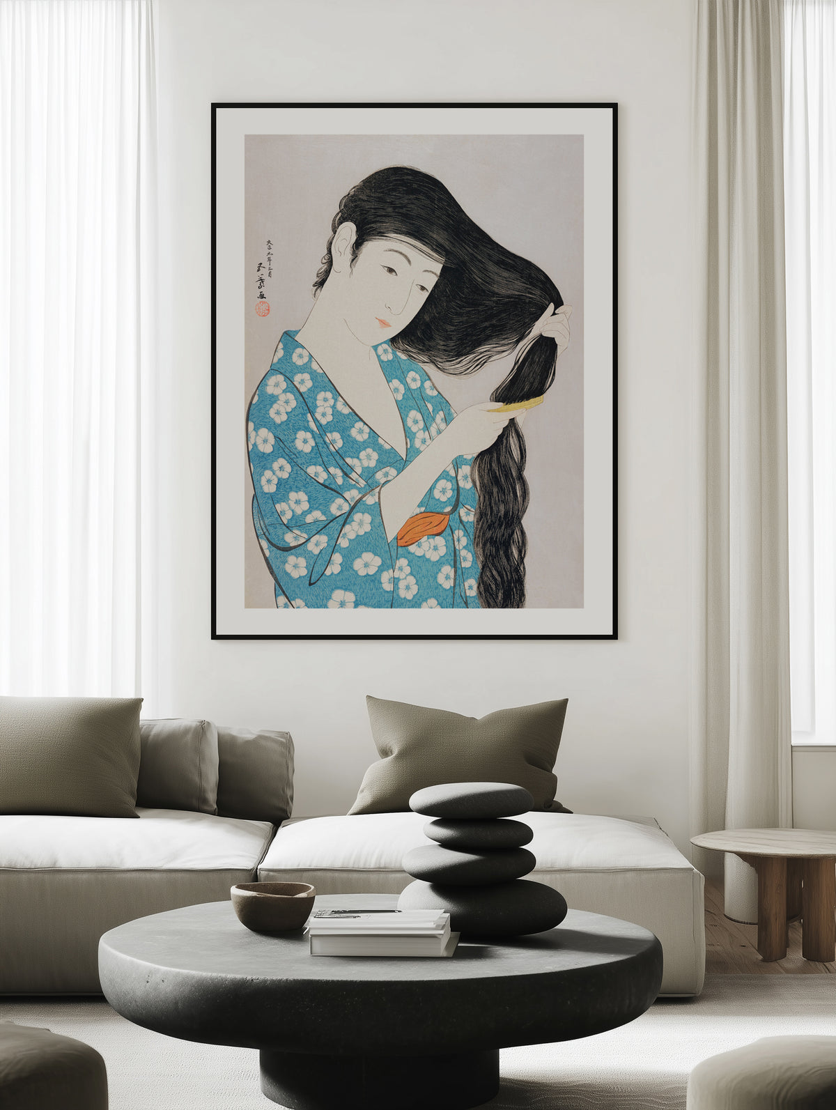 Woman Combing Her Hair (1920) | Art Print