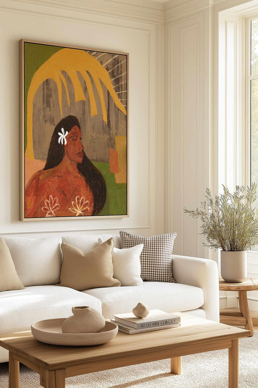 Woman Hawaii by Britney Turner | Framed Canvas Art Print from Olive et Oriel where you can shop wallpaper and artworks online