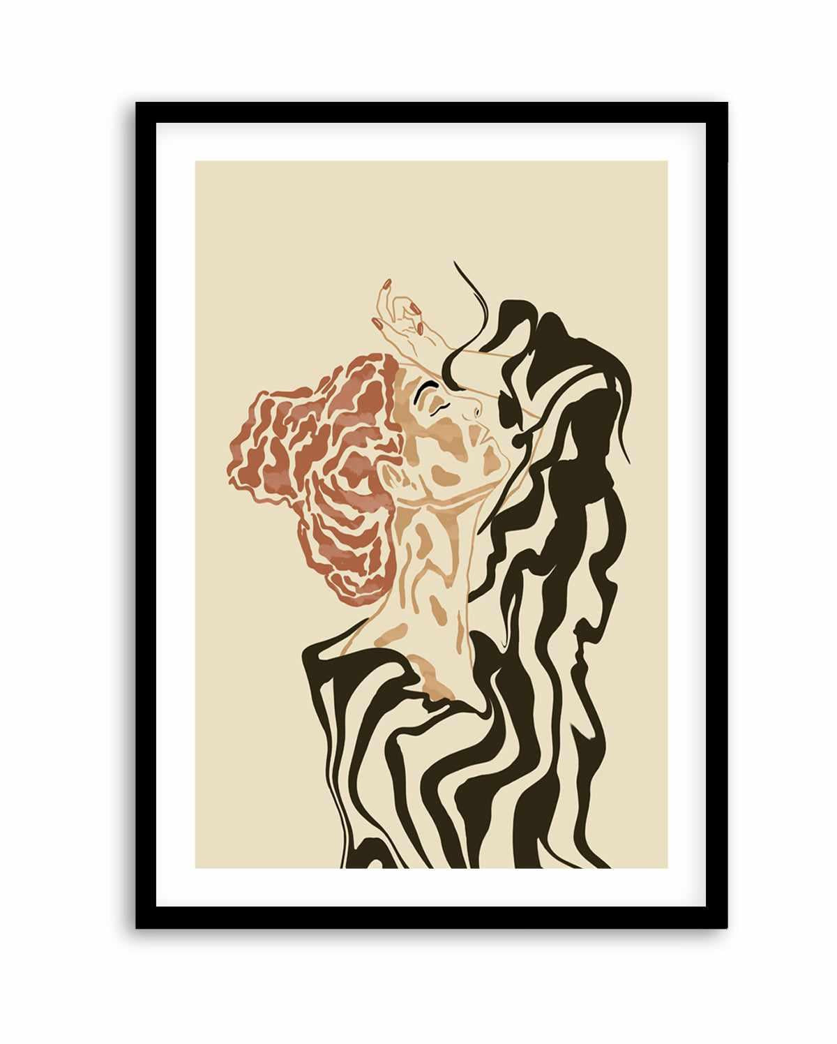 Woman In a Striped Blouse by Sannel Larson | Art Print from Olive et Oriel where you can shop wallpaper and artworks online