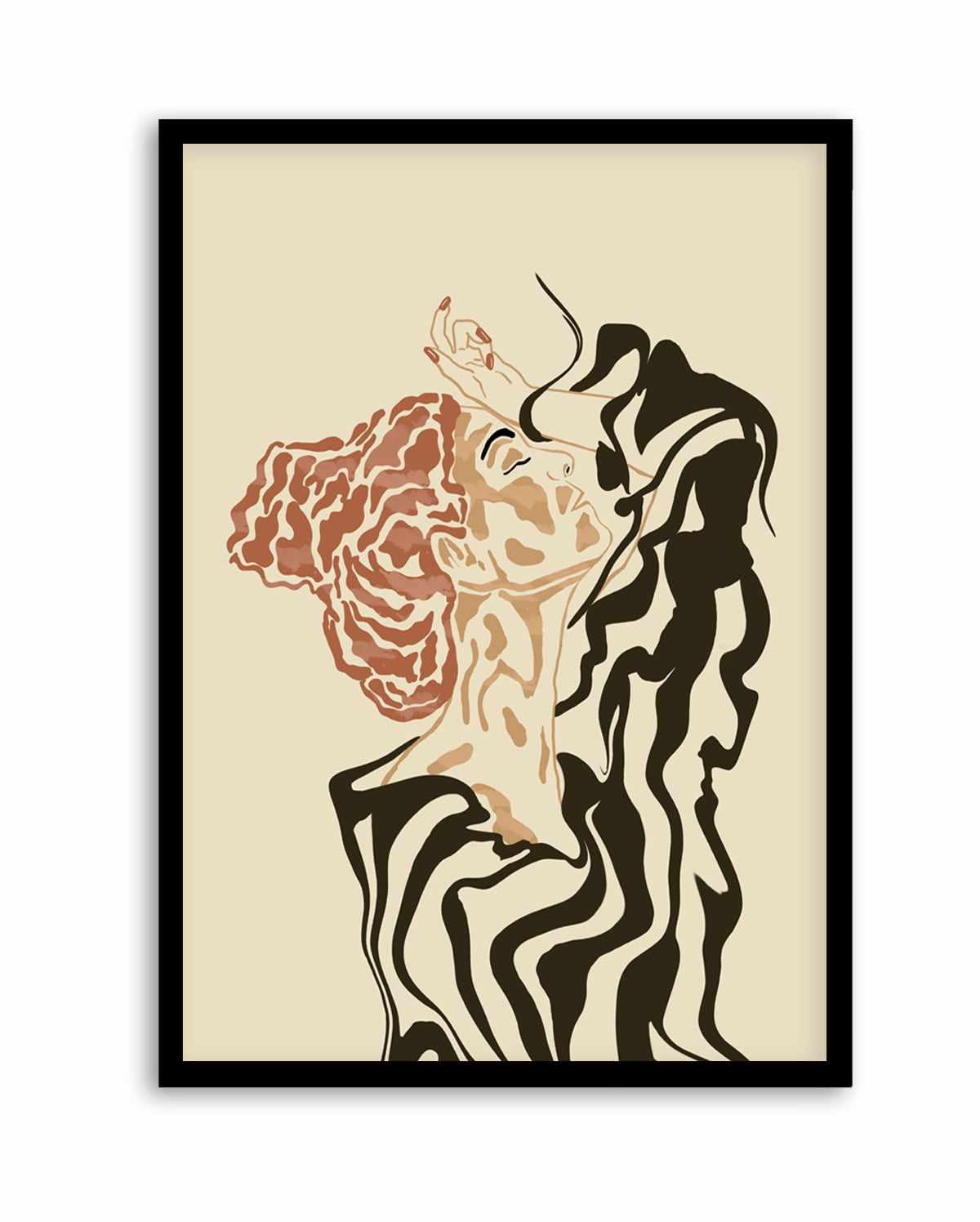 Woman In a Striped Blouse by Sannel Larson | Art Print from Olive et Oriel where you can shop wallpaper and artworks online