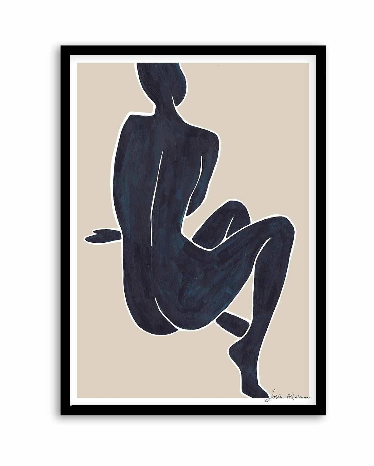 Woman Sitting by Sella Molenaar | Art Print from Olive et Oriel where you can shop wallpaper and artworks online
