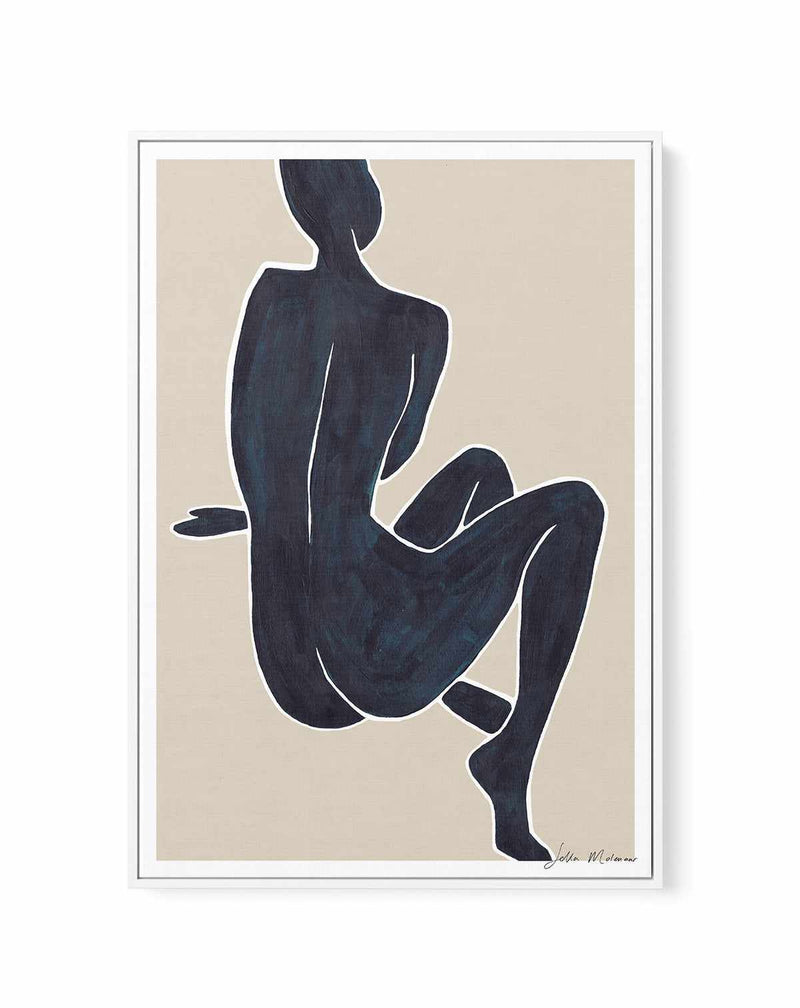 Woman Sitting by Sella Molenaar | Framed Canvas Art Print from Olive et Oriel where you can shop wallpaper and artworks online